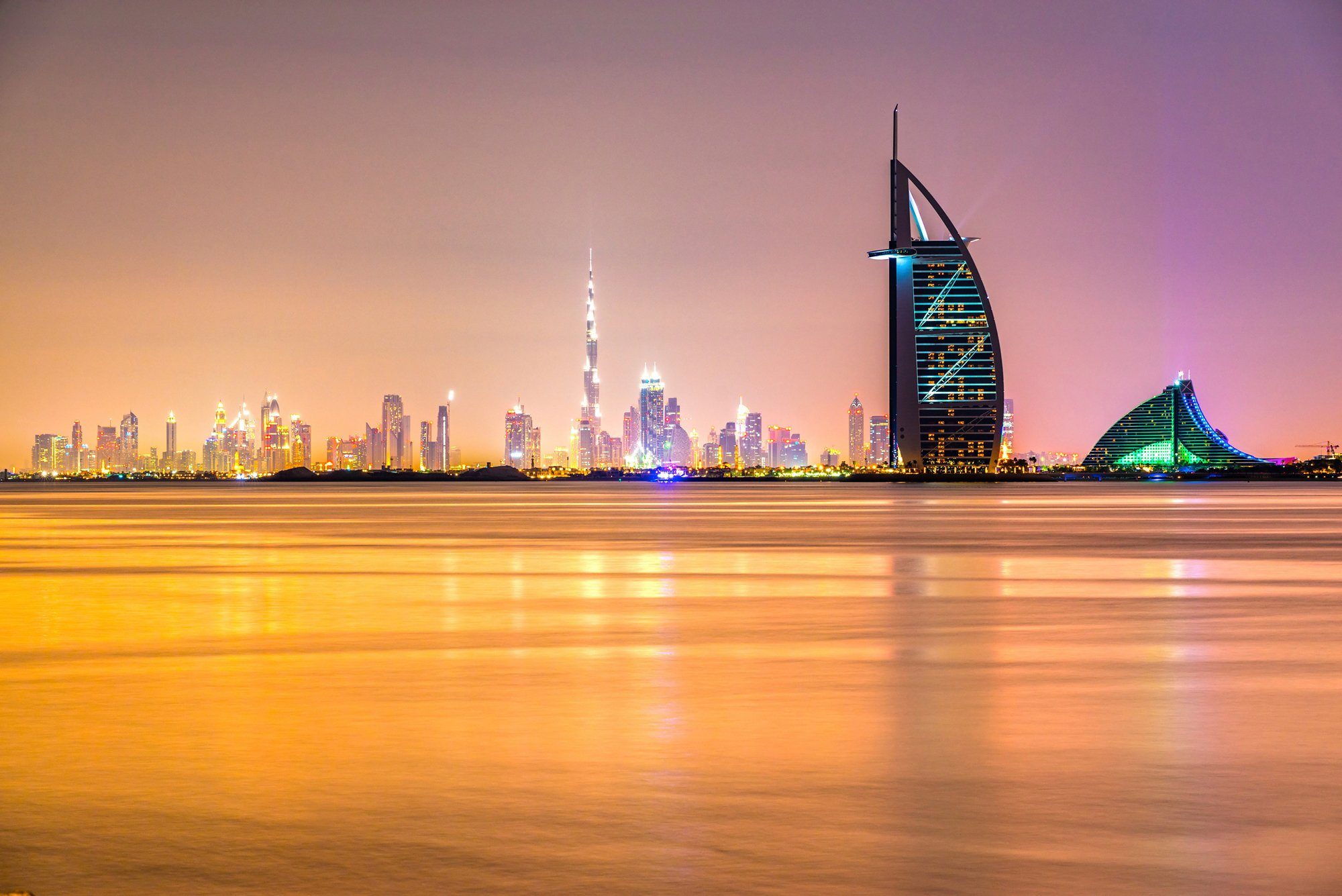 Papermoon Fototapete DUBAI SKYLINE-EMIRAT BURJ AL ARAB | Fototapeten