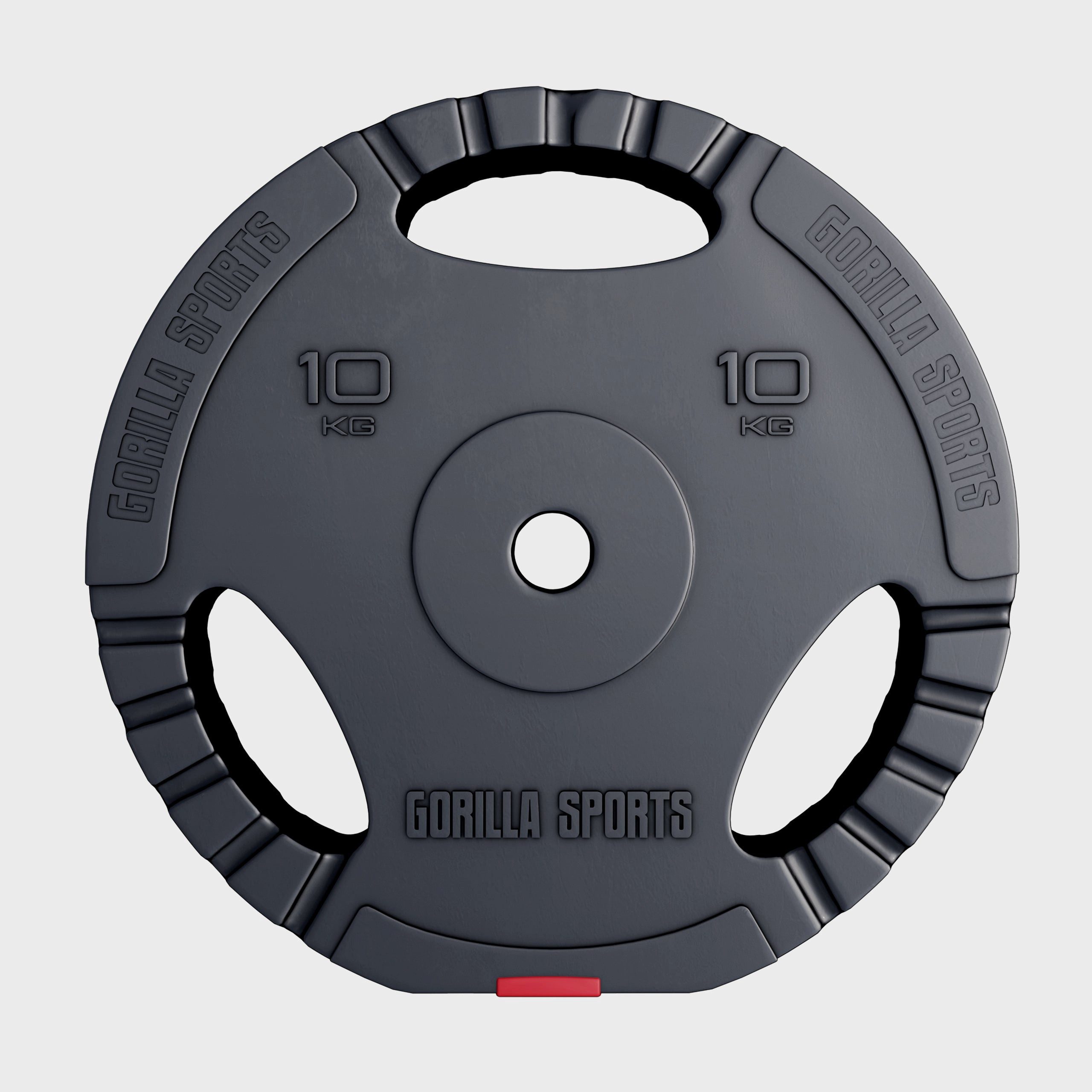 GORILLA SPORTS Hantelscheibe Hantelscheibe 30/31 mm Kunststoff Gripper 1,25-15 KG, 10 kg