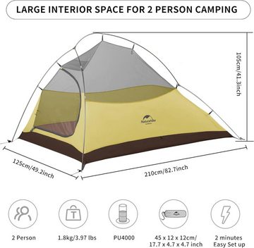 autolock Kuppelzelt 1 Zelt Ultraleichte Zelt 2 Person Einzelzelt 1 Mann Zelt Camping Zelt, Personen: 1