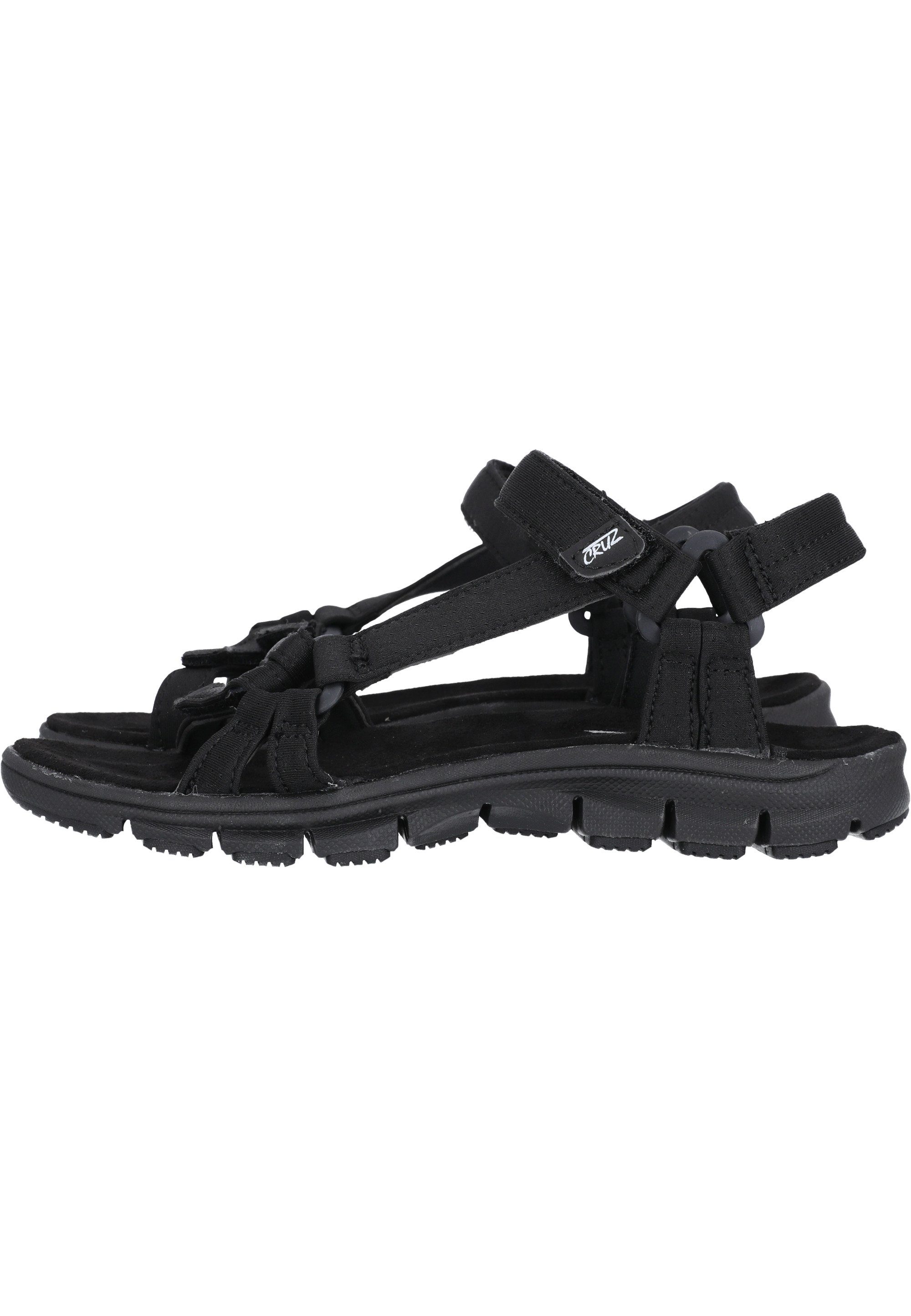 CRUZ Bernao Sandale mit Allwetterprofil rutschfestem schwarz-schwarz