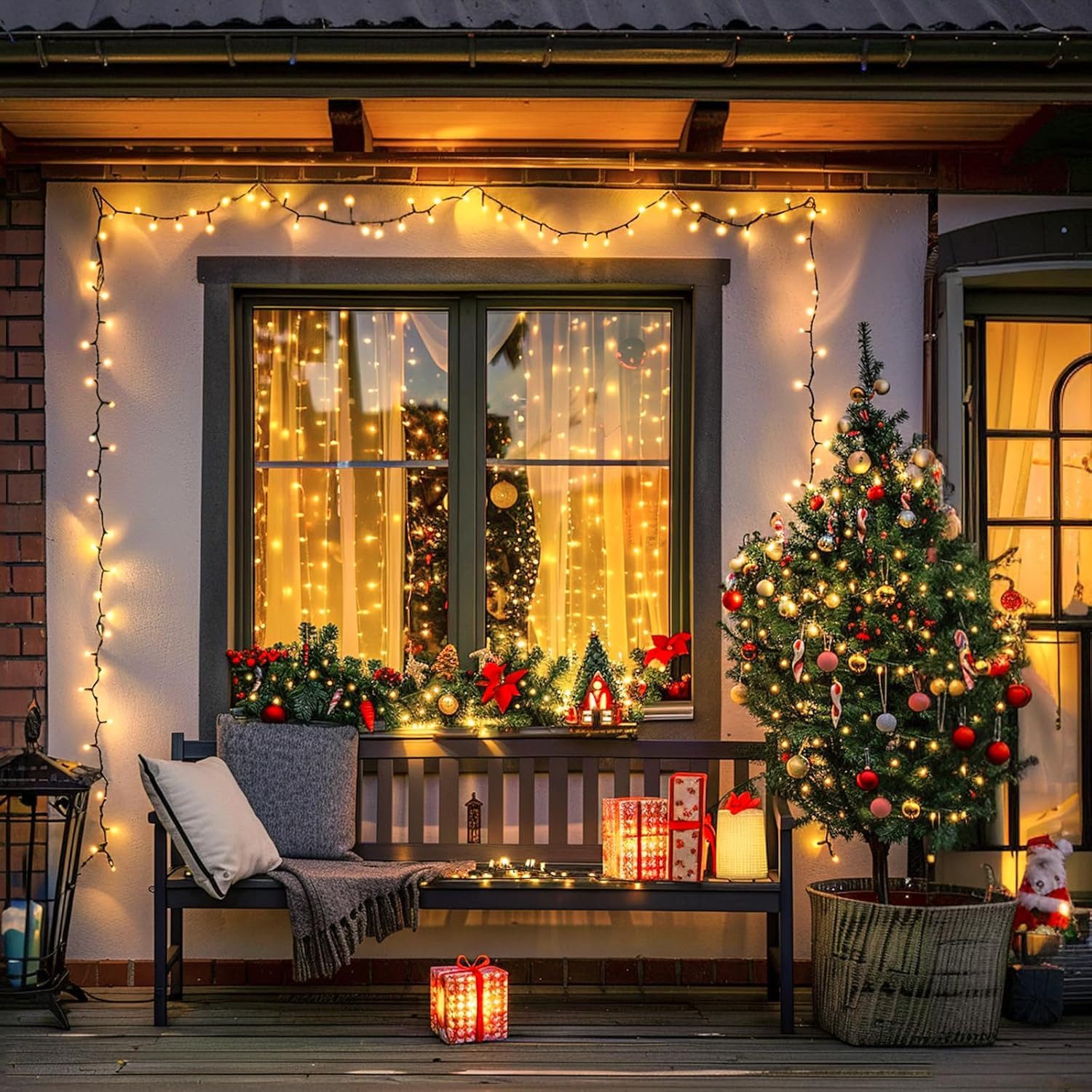 Elegear LED-Lichterkette LED-Lichtervorhang 10/25/50/100M mit Stecker günstig online kaufen