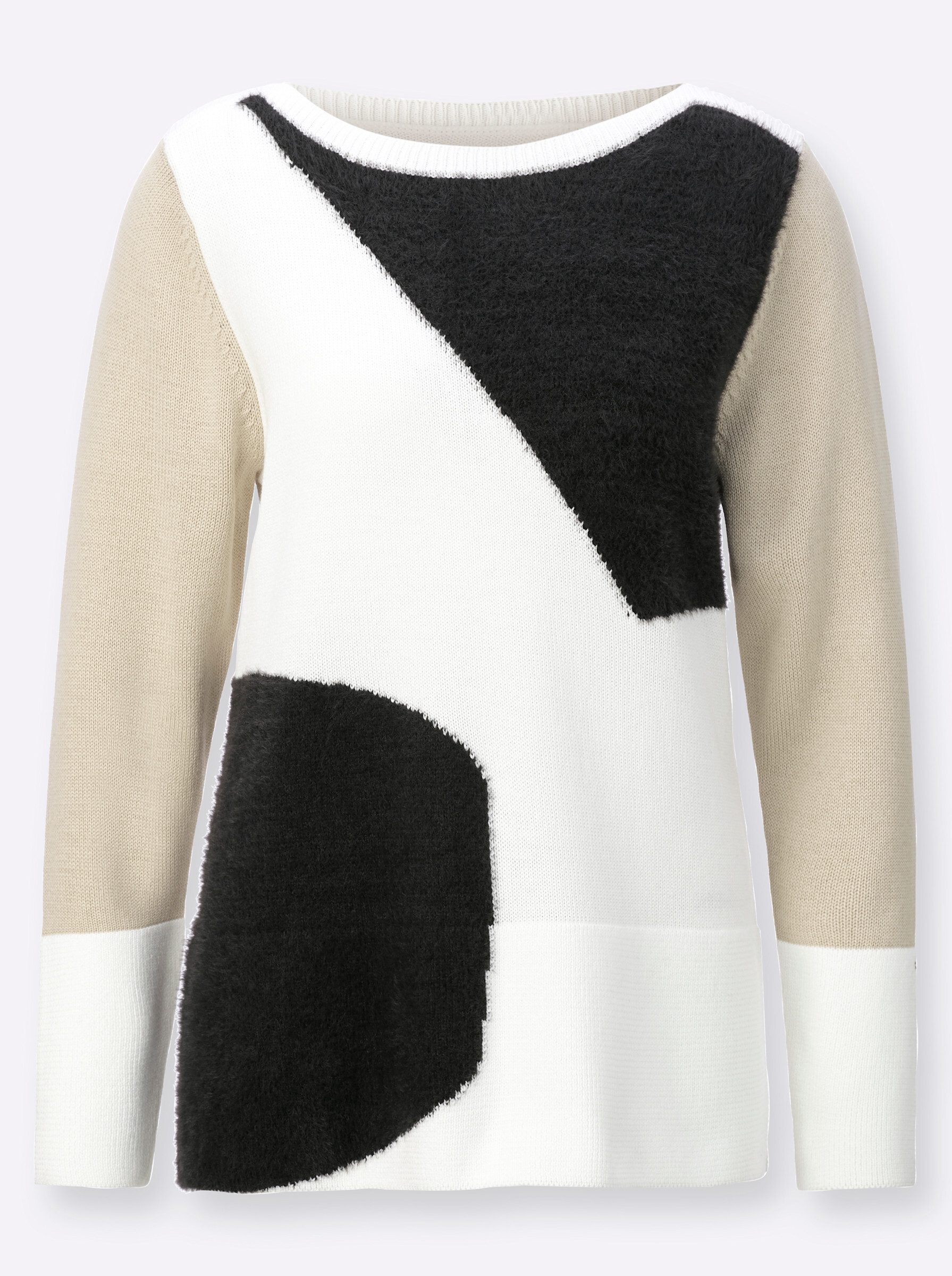 creation L Strickpullover Pullover Langarm Jersey