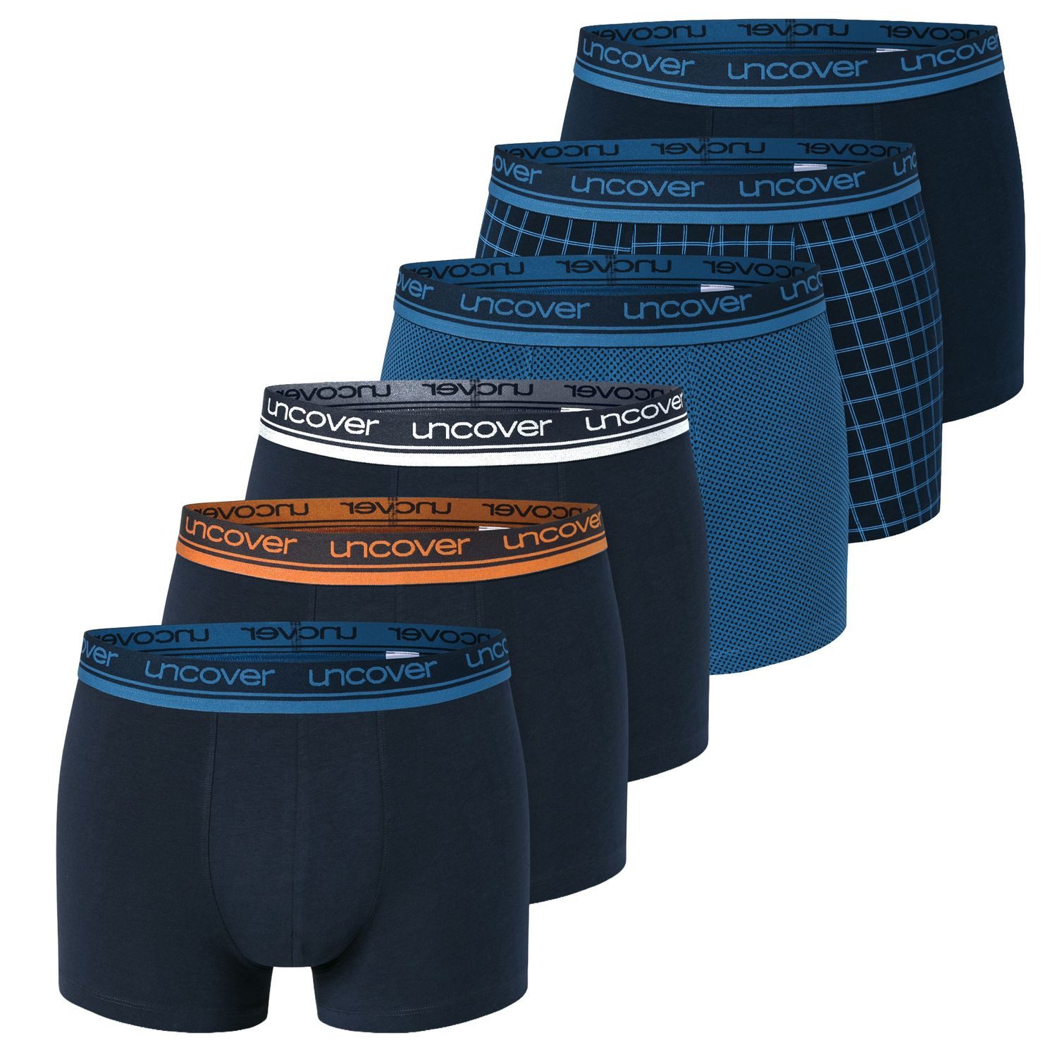 uncover by SCHIESSER Boxershorts Shorts Cotton (3-St) mit Webgummibund Low günstig online kaufen