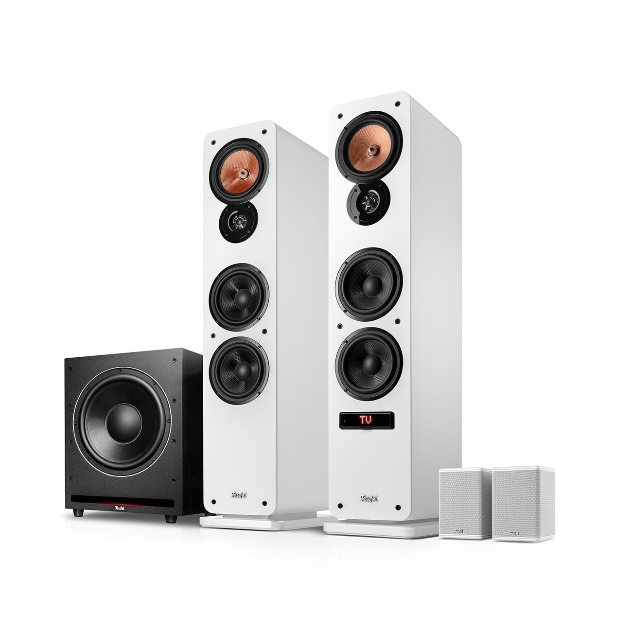 Teufel ULTIMA 40 AKTIV 3 Club Edition Surround "4.1-Set" Lautsprechersystem (Bluetooth, 520 W, HDMI ARC / CEC, Equalizer, Dolby Digital, Dolby Pro Logic, Dynamore)