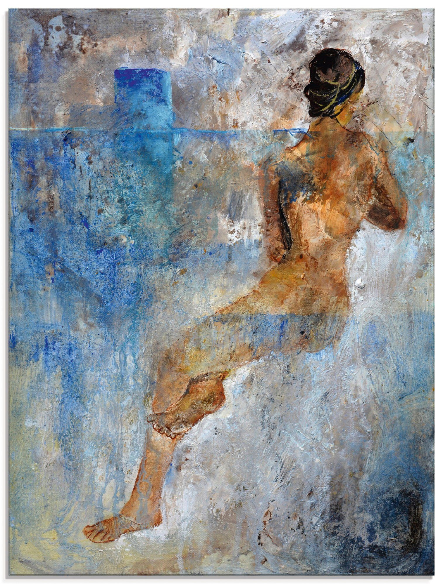 Artland Glasbild Nackt in Frau Barbara, Größen verschiedenen (1 St)