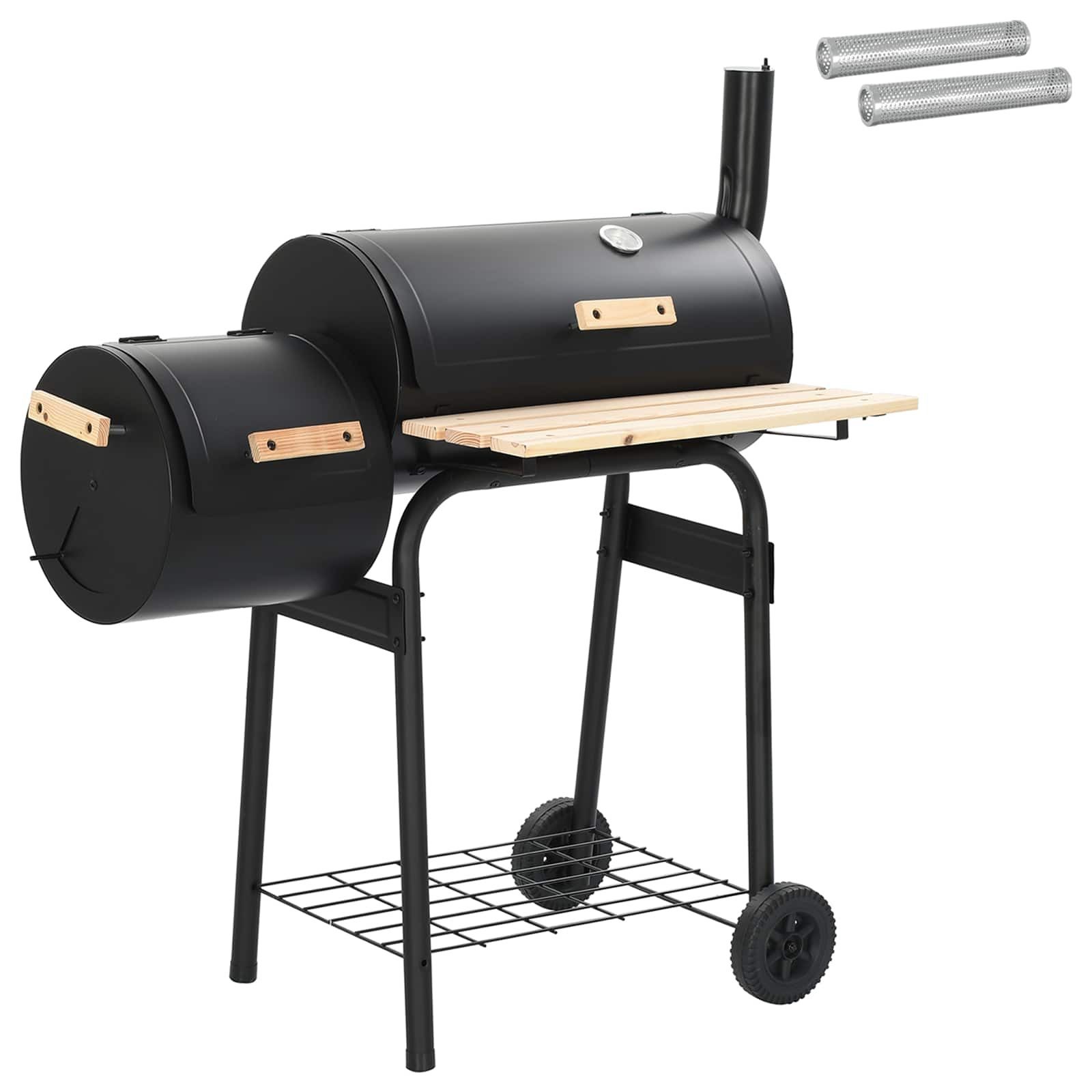 vidaXL Grillkamin Outdoor Grill 103 x 60 x 113 cm Stahl Schwarz
