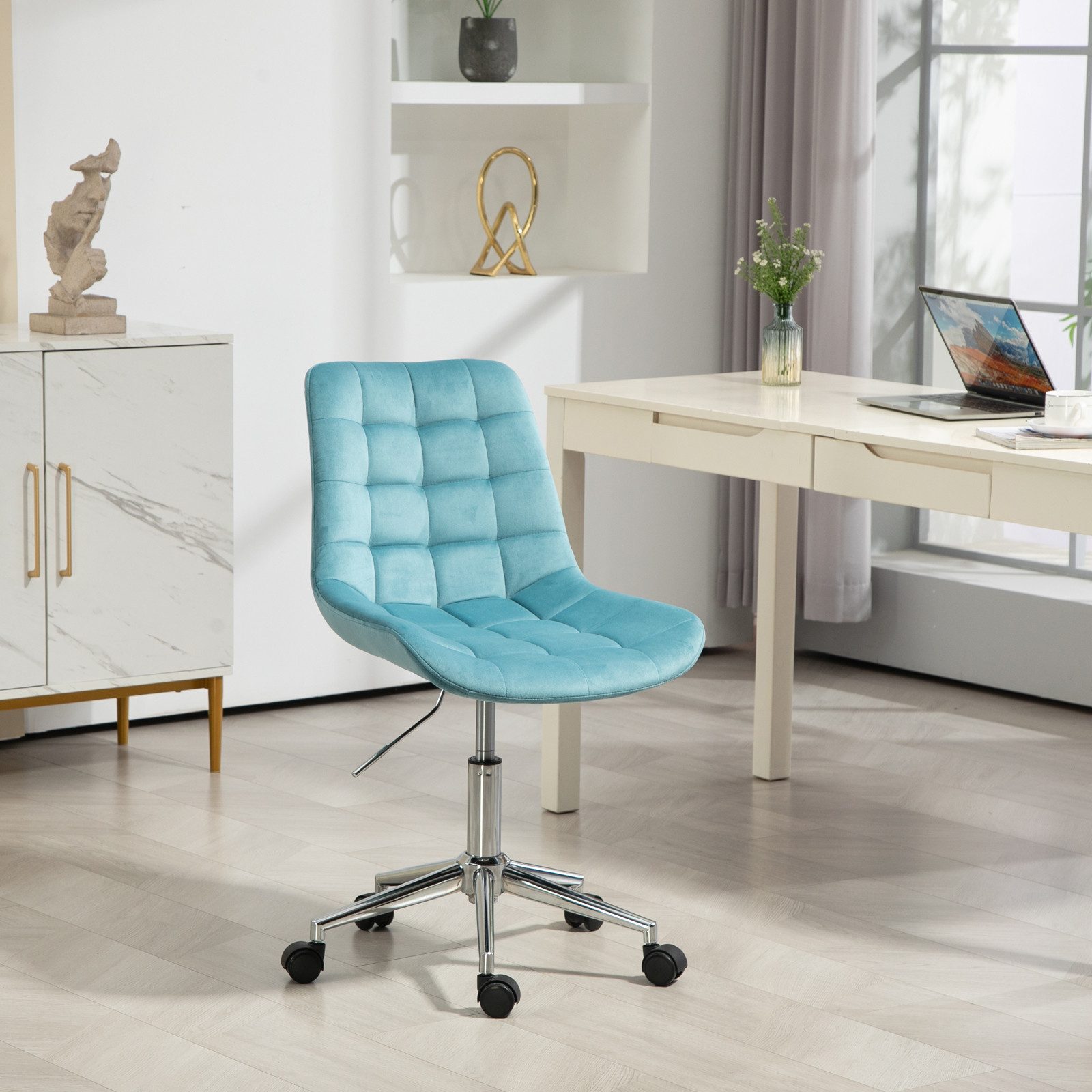 SVITA Schreibtischstuhl MICKY, Kinderstuhl, Samtbezug, gepolstert, höhenver günstig online kaufen