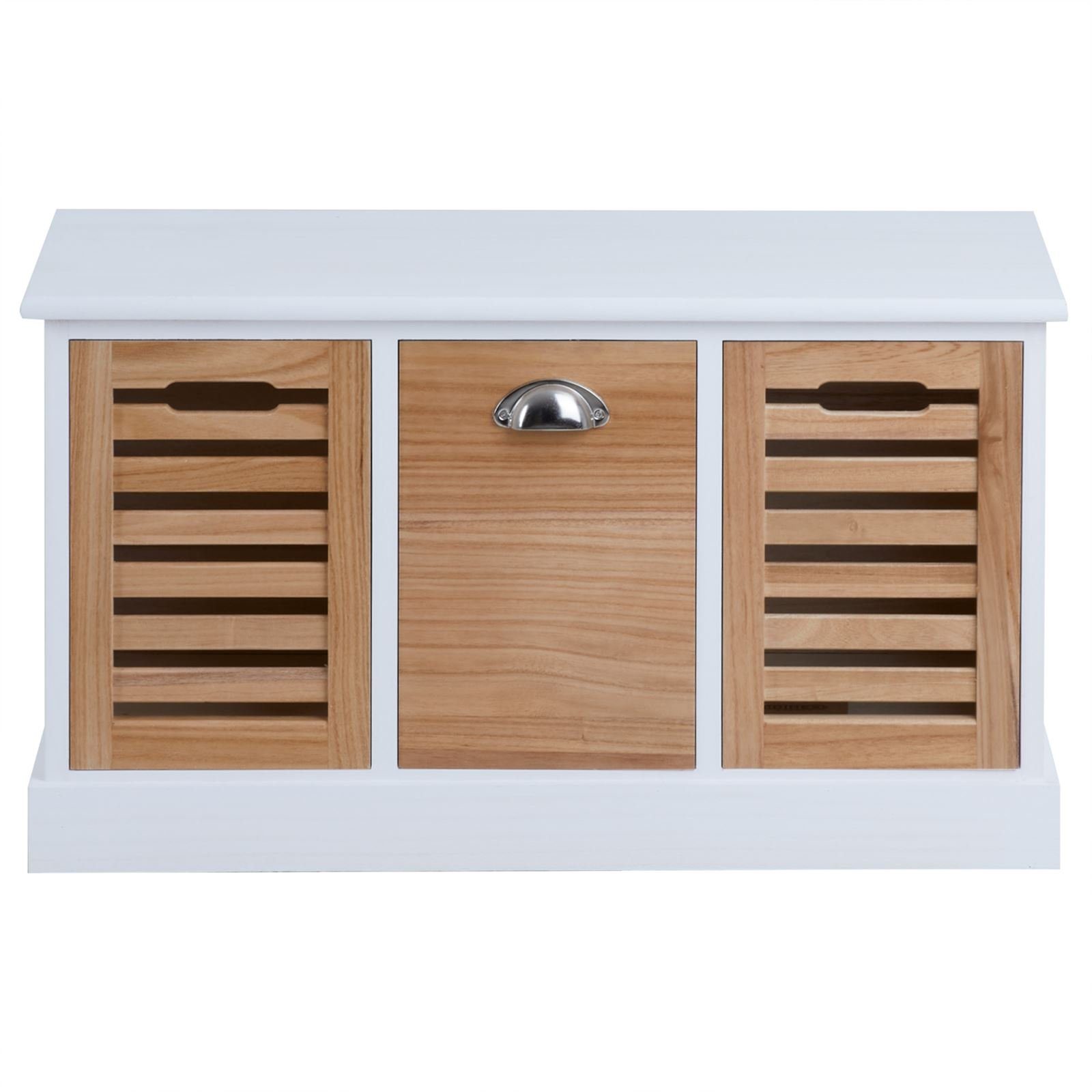 CARO-Möbel Schuhbank TRIENT, Sitzbank Garderobenbank Truhe Vintage Landhaus günstig online kaufen