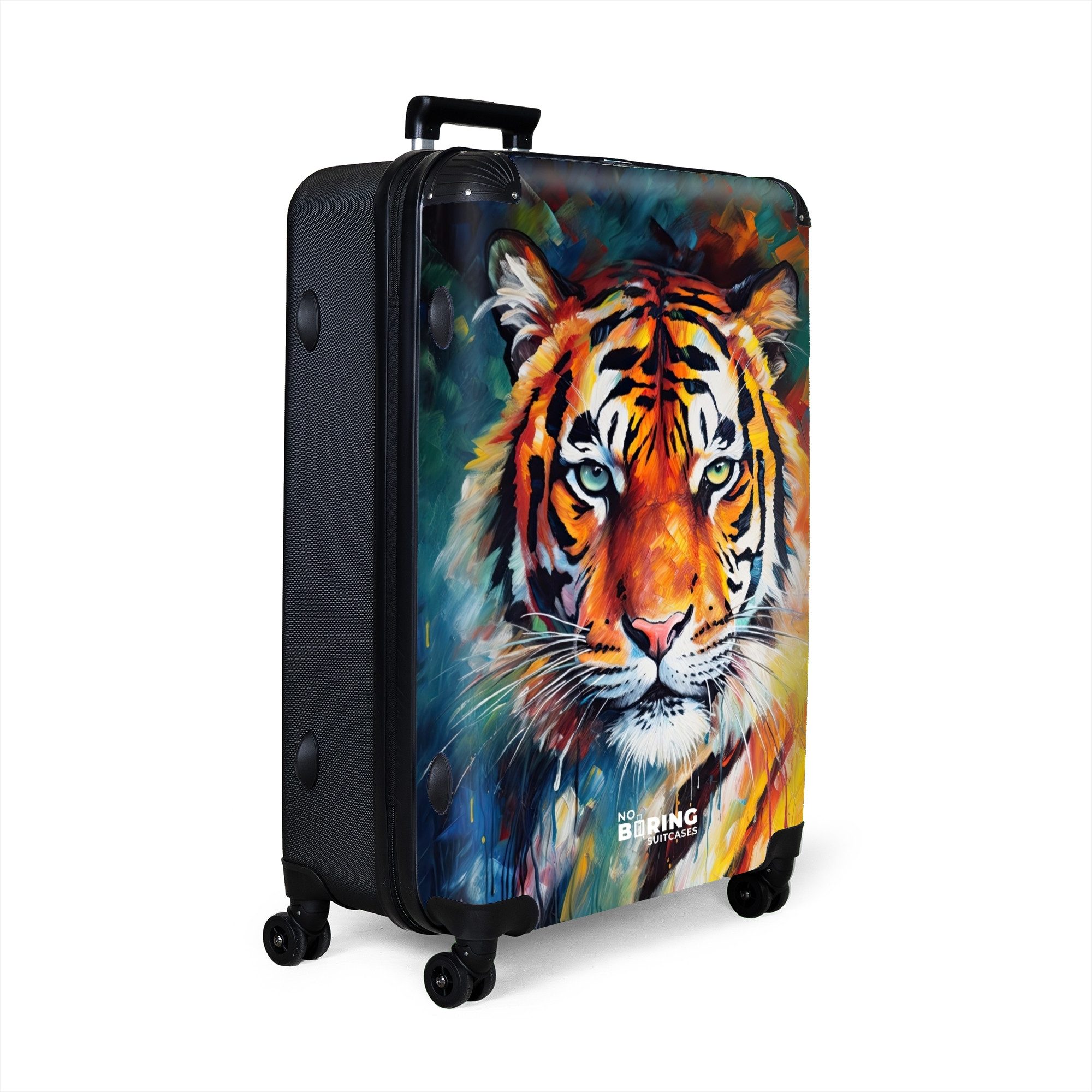 NoBoringSuitcases.com© Hartschalen-Trolley Porträt eines Tigers als günstig online kaufen