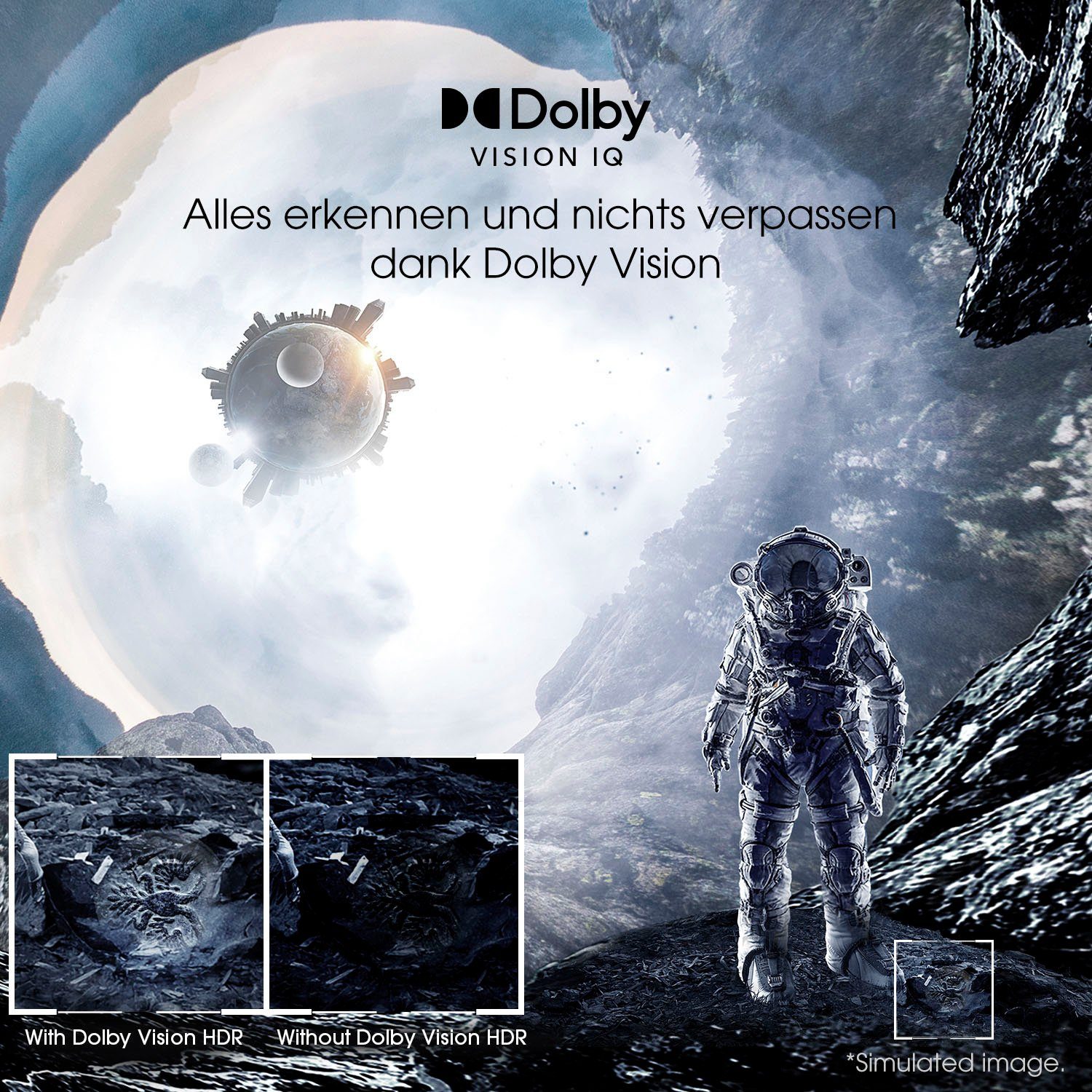 OLED-Fernseher Dolby 55A8G Hisense 4K Sprachassistenten) (139 Ultra Vision Atmos, HD, Dolby Recording, USB Zoll, cm/55 IQ, Smart-TV,