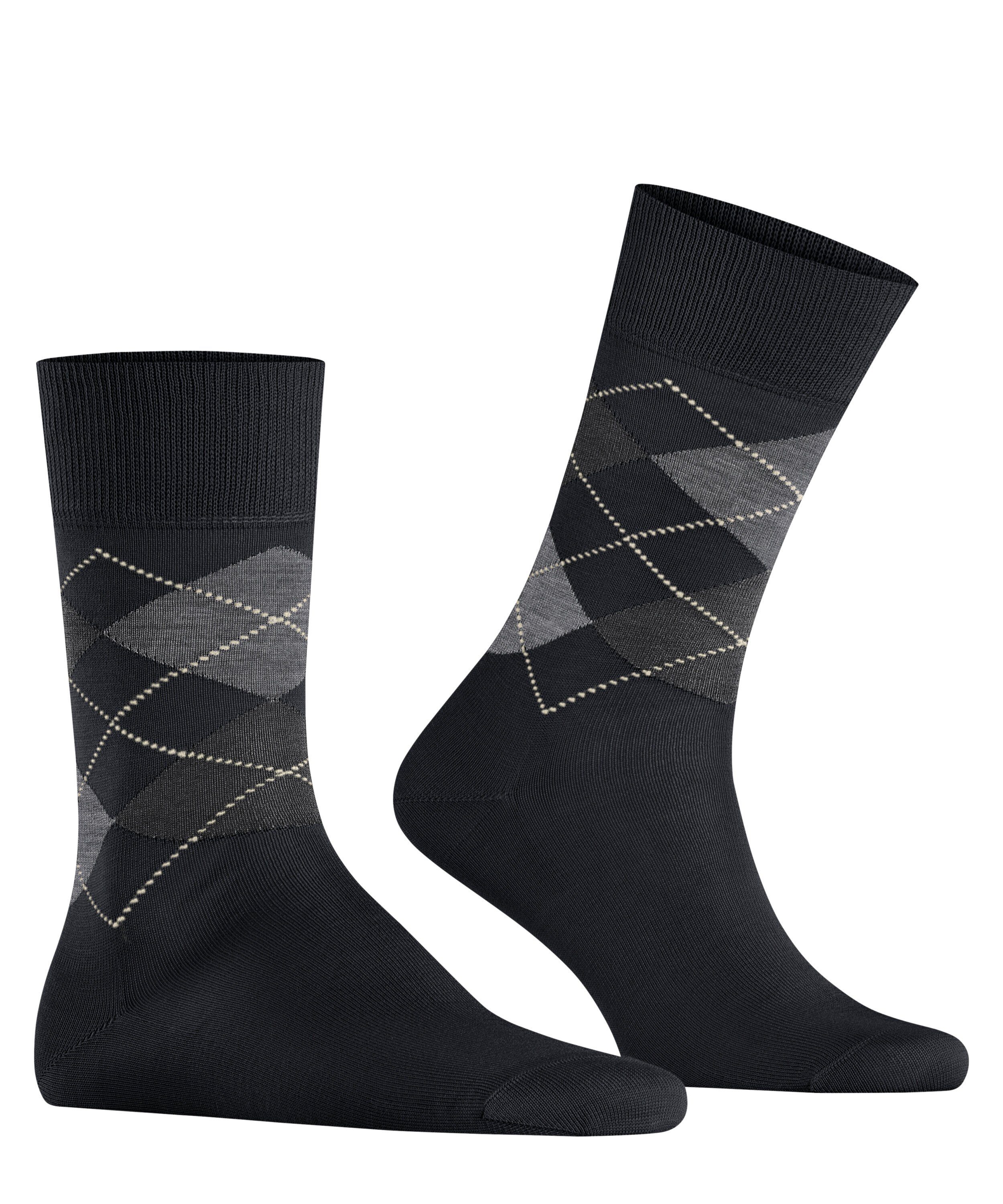 Manchester (1-Paar) Burlington Socken black (3000)