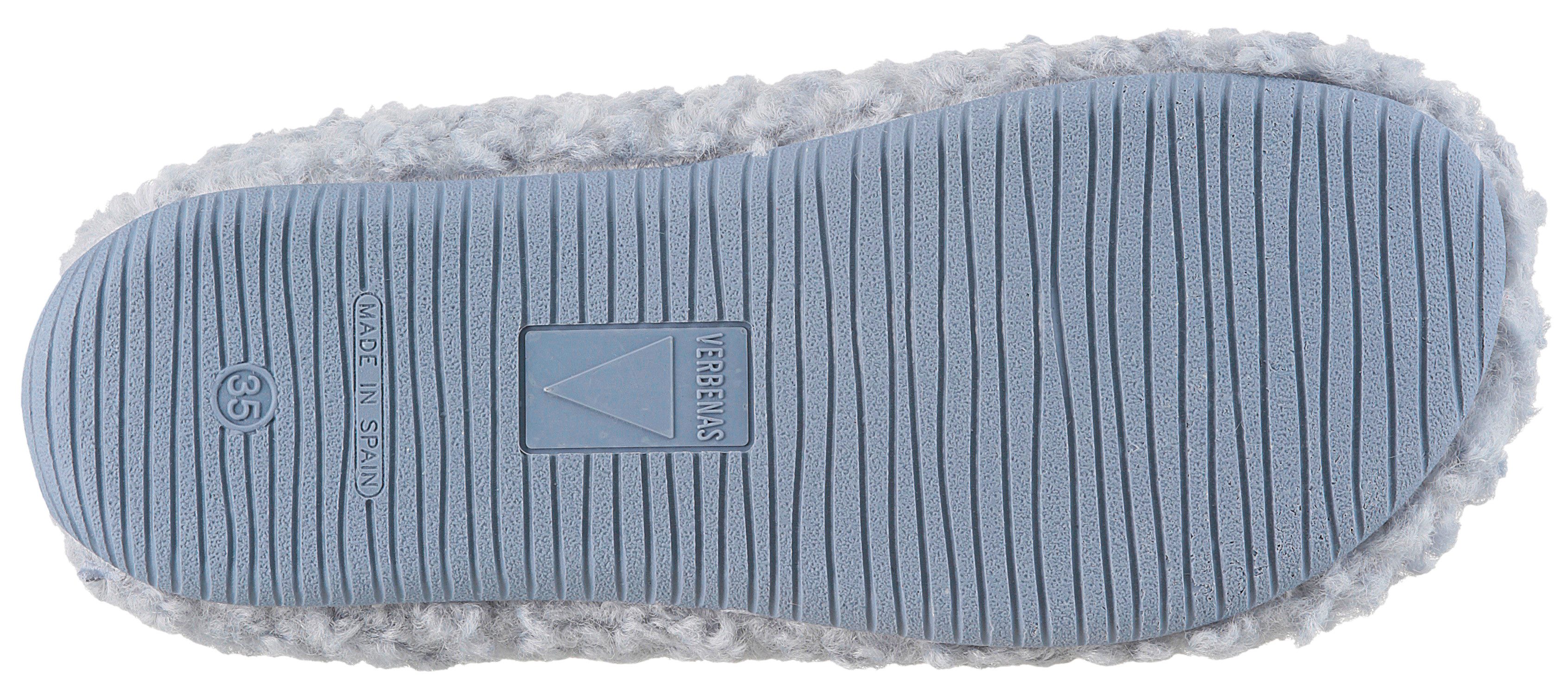 VERBENAS Pantoffel, Hausschuh, Homeslipper, Clog in kuscheliger Optik