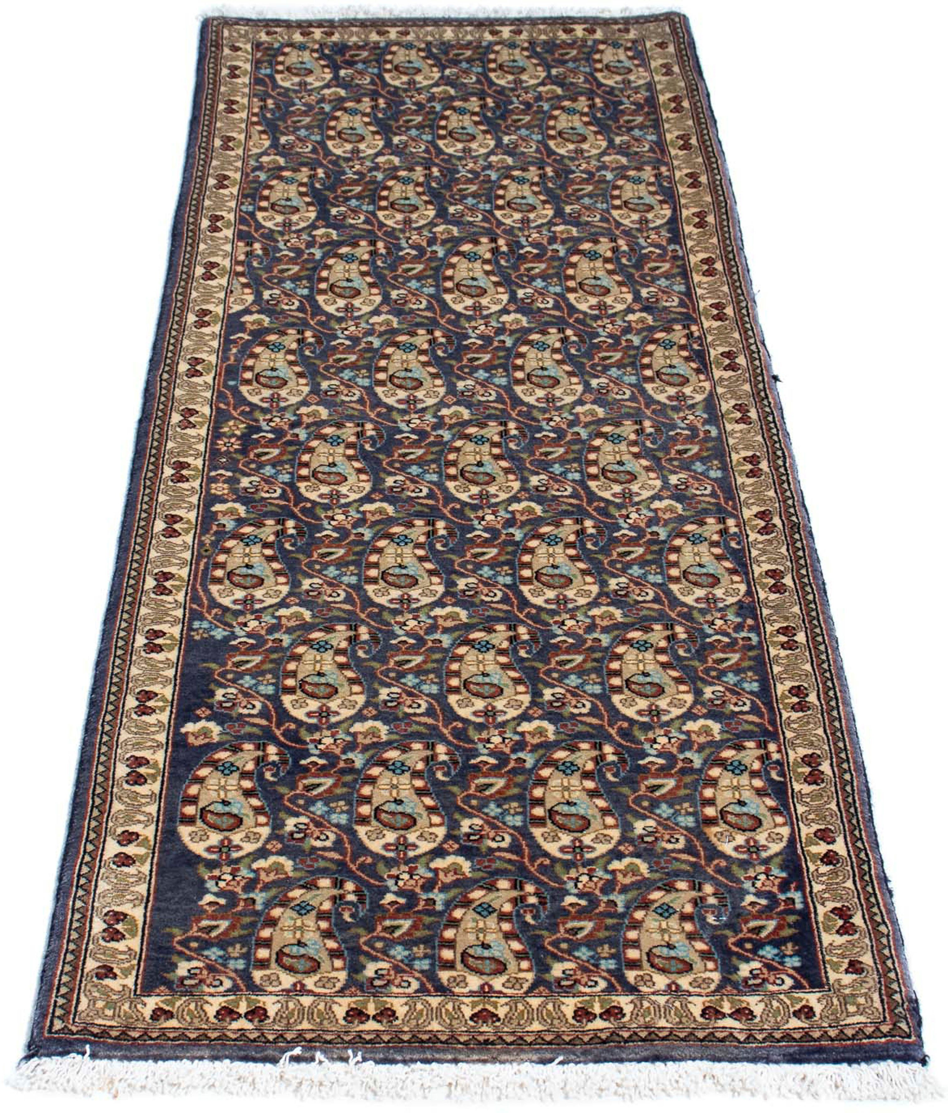 Orientteppich Perser - Ghom - 156 x 54 cm - mehrfarbig, morgenland, rechteckig, Höhe: 10 mm, Wohnzimmer, Handgeknüpft, Einzelstück mit Zertifikat