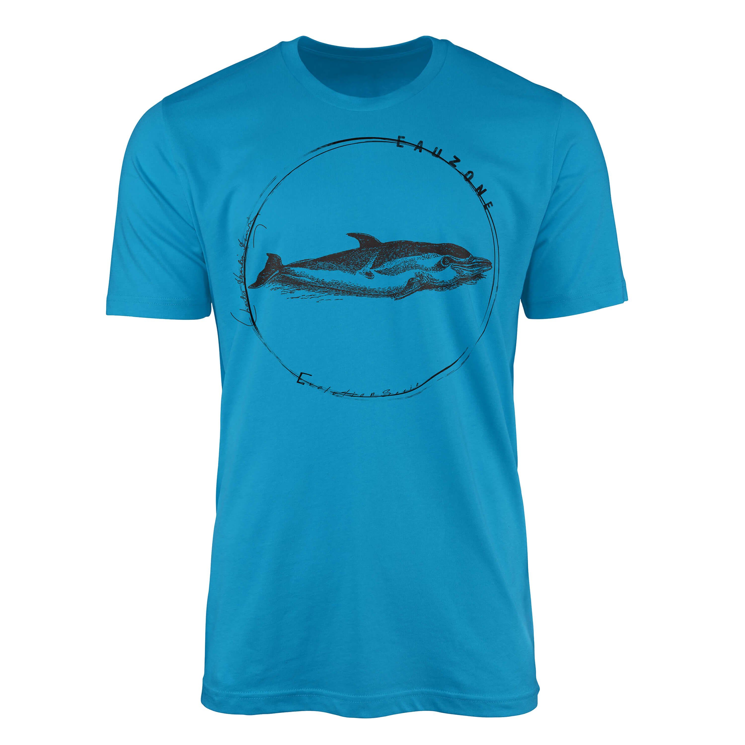 Sinus Art T-Shirt Evolution Herren T-Shirt Delfin Atoll
