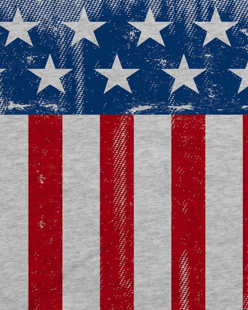 staaten meliert US states von grau united Flagge america vereinigte amerika Print-Shirt Herren T-Shirt style3