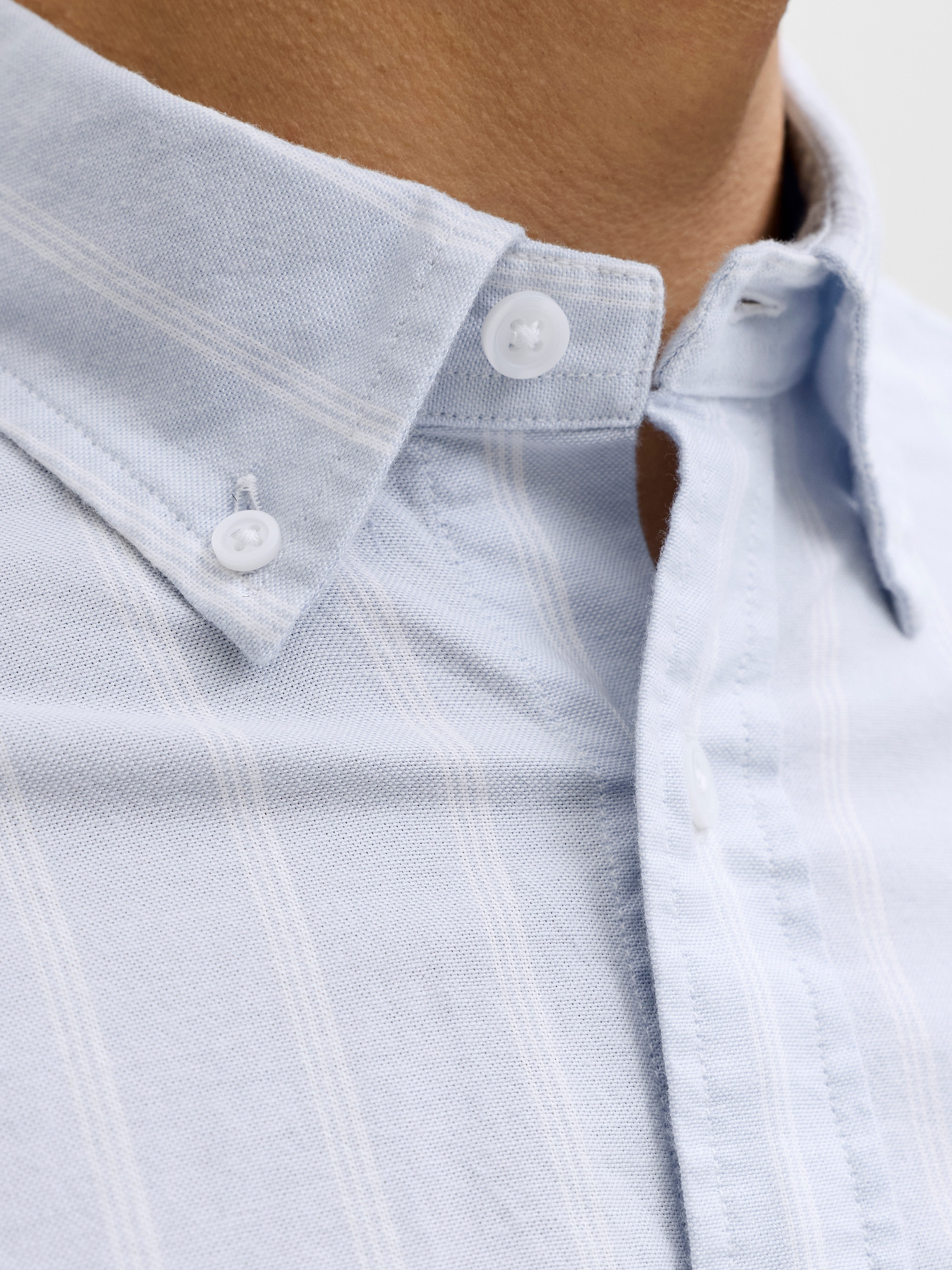 Jack & Jones Langarmhemd JPRBLUHARVEY OXFORD L/S SHIRT SN Baumwolle, regular fit