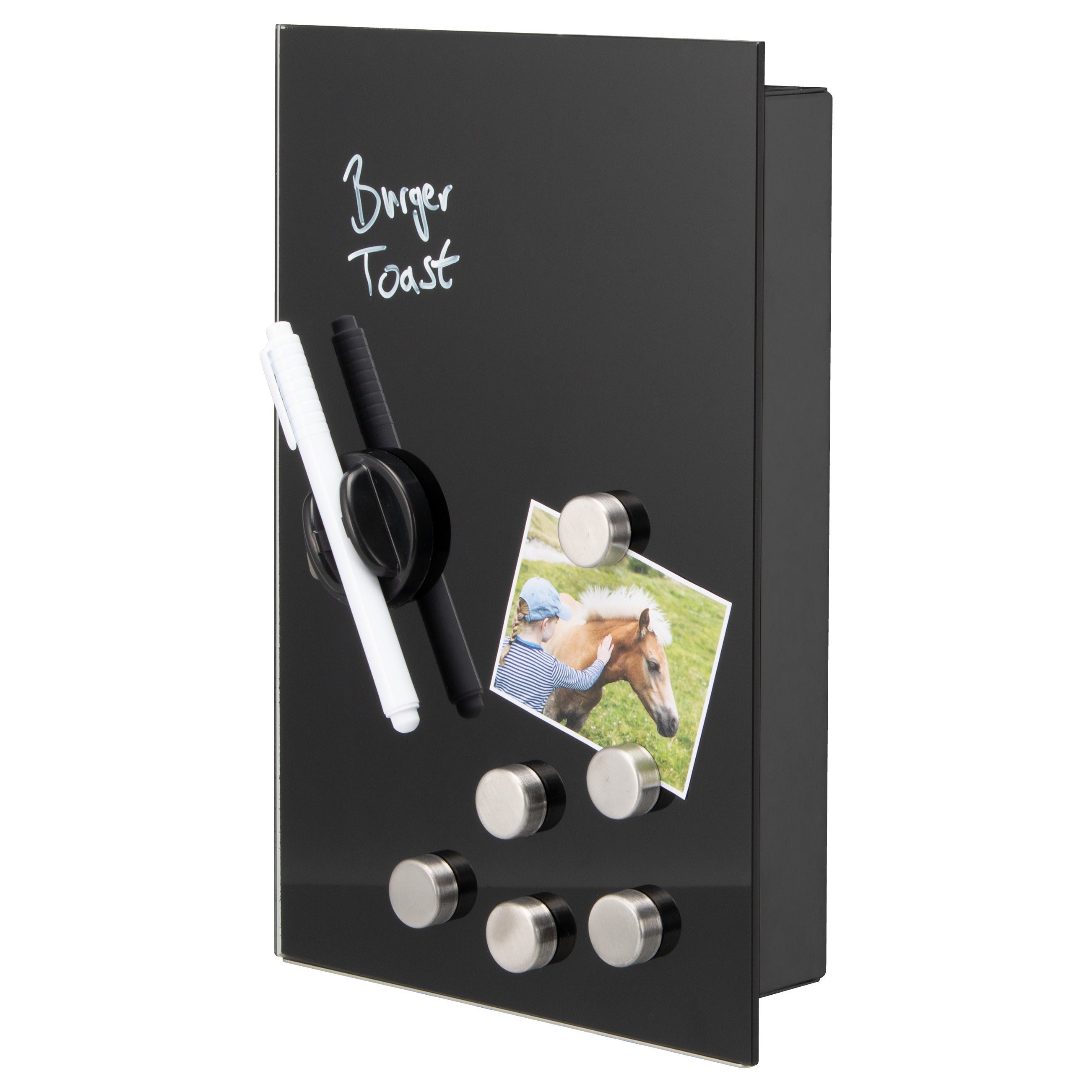 bremermann Schlüsselkasten mit schwarzer beschreibbarer Glasfront günstig online kaufen