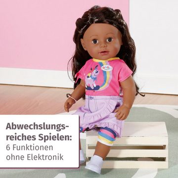 Baby Born Stehpuppe Sister, Dolls of Colour, 43 cm, mit lebensechten Funktionen