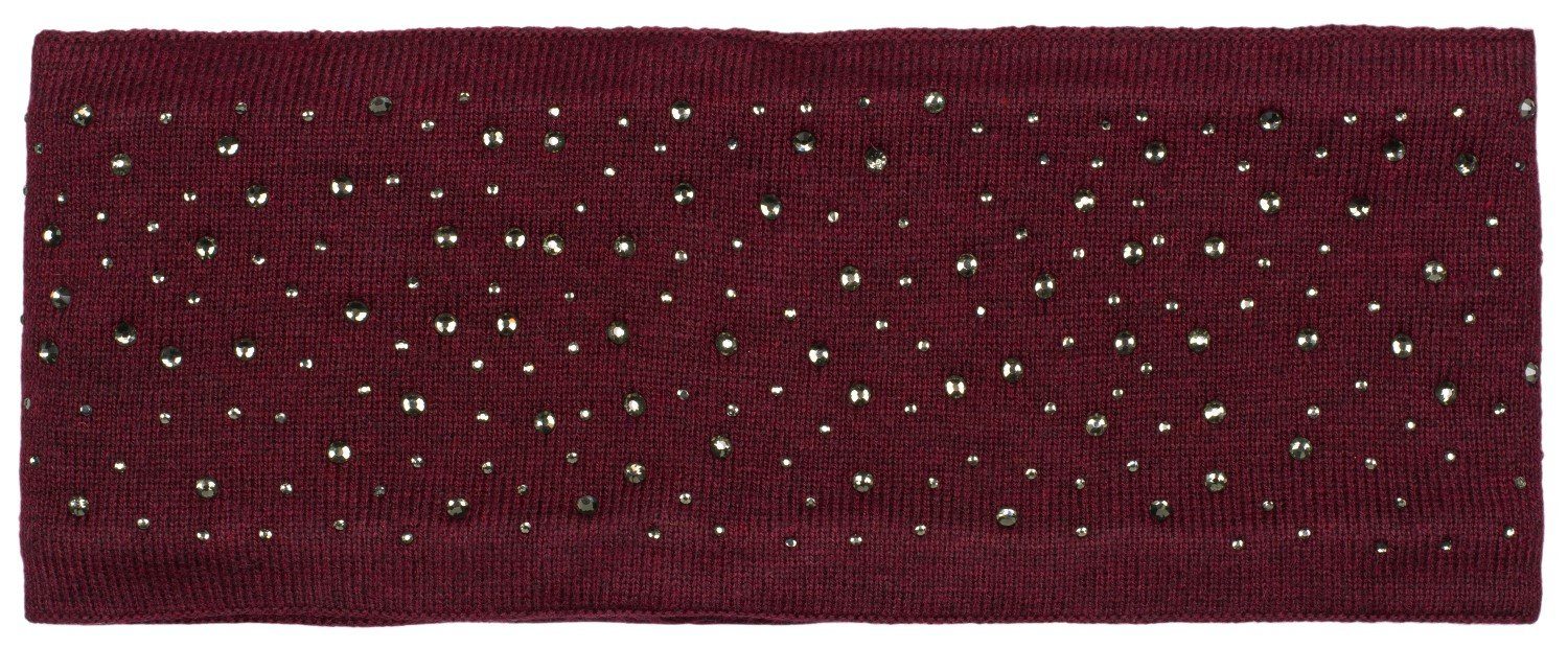 styleBREAKER Stirnband Feinstrick Stirnband mit Strass günstig online kaufen