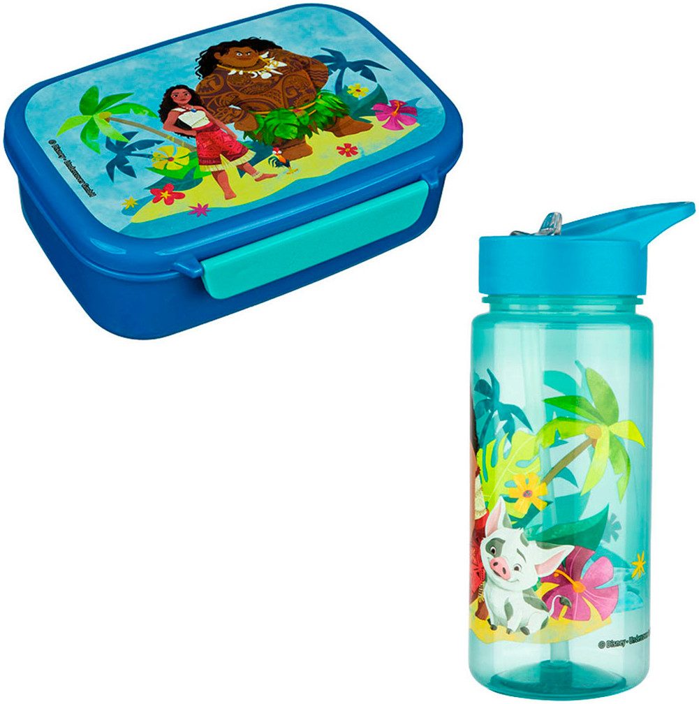 Lunchbox Brotzeitdose + Trinkflasche, Vaiana