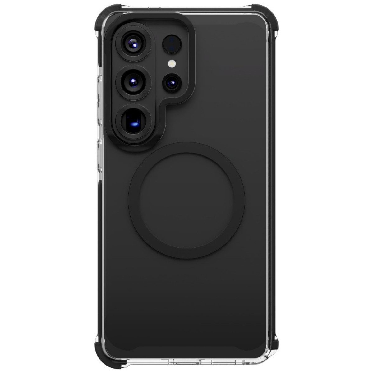 UNIQ Handyhülle Combat für Samsung Galaxy S26 Ultra mit Magclick Schwarz Schutzhülle 6,9 Zoll, ShockSorb-Technologie fängt Aufprallkräfte besonders effizient ab