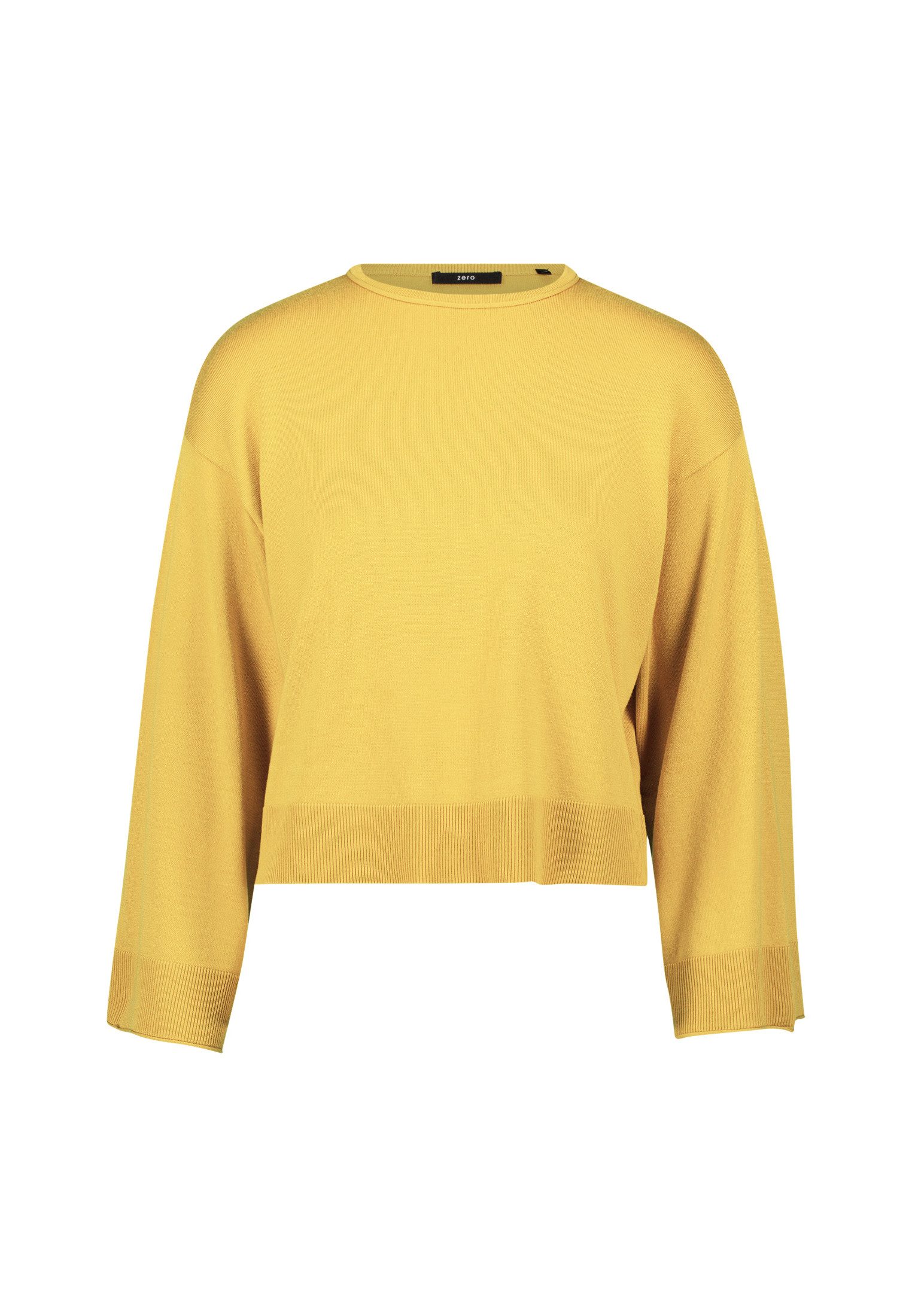 Zero Strickpullover Damen Pullover mit Trompetenärmeln (1-tlg) Plain/ohne D günstig online kaufen