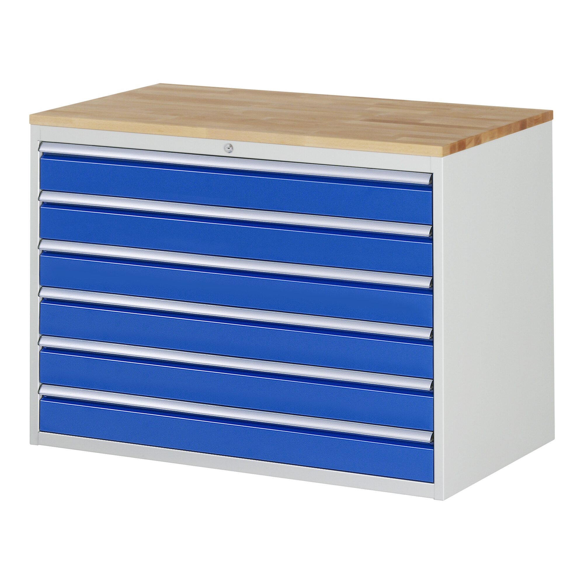 RAU Werkzeugschrank Rau Schubladenschrank Buche-Top und 6 x Schubl.-XXL 6x120mm