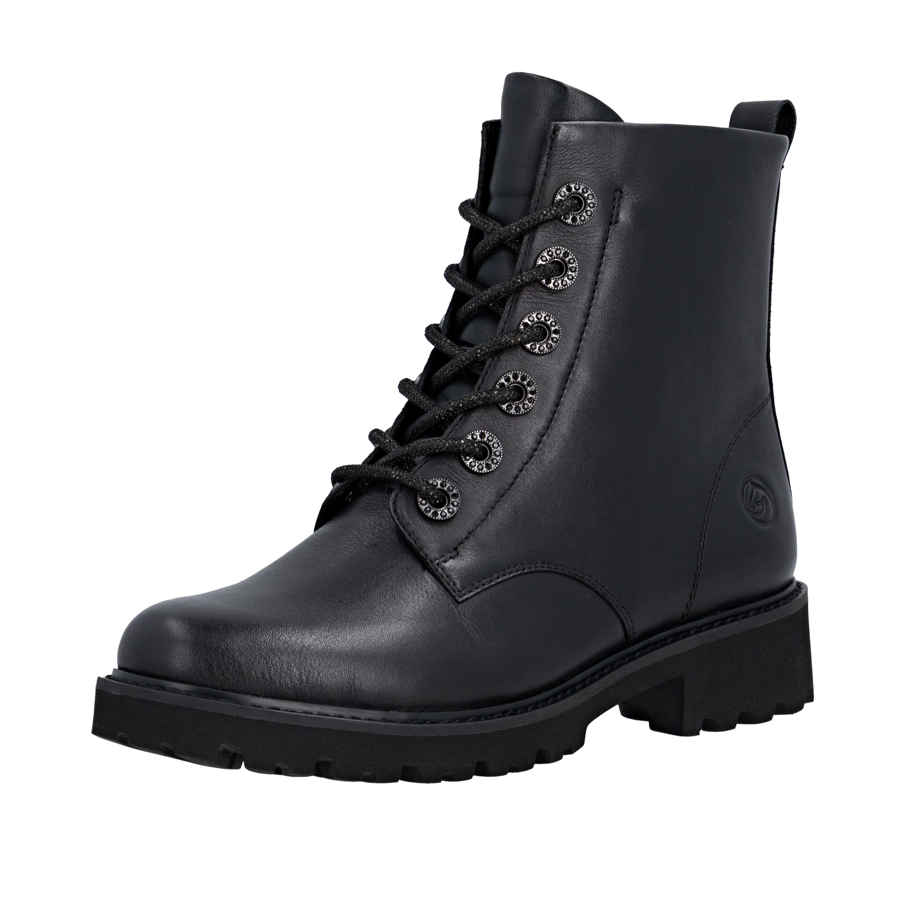 Remonte Schnürstiefelette Schnürboots, Blockabsatz, Profilsohle, mit günstig online kaufen
