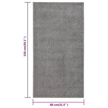 Teppich Kurzflor 80x150 cm Grau, furnicato, Rechteckig