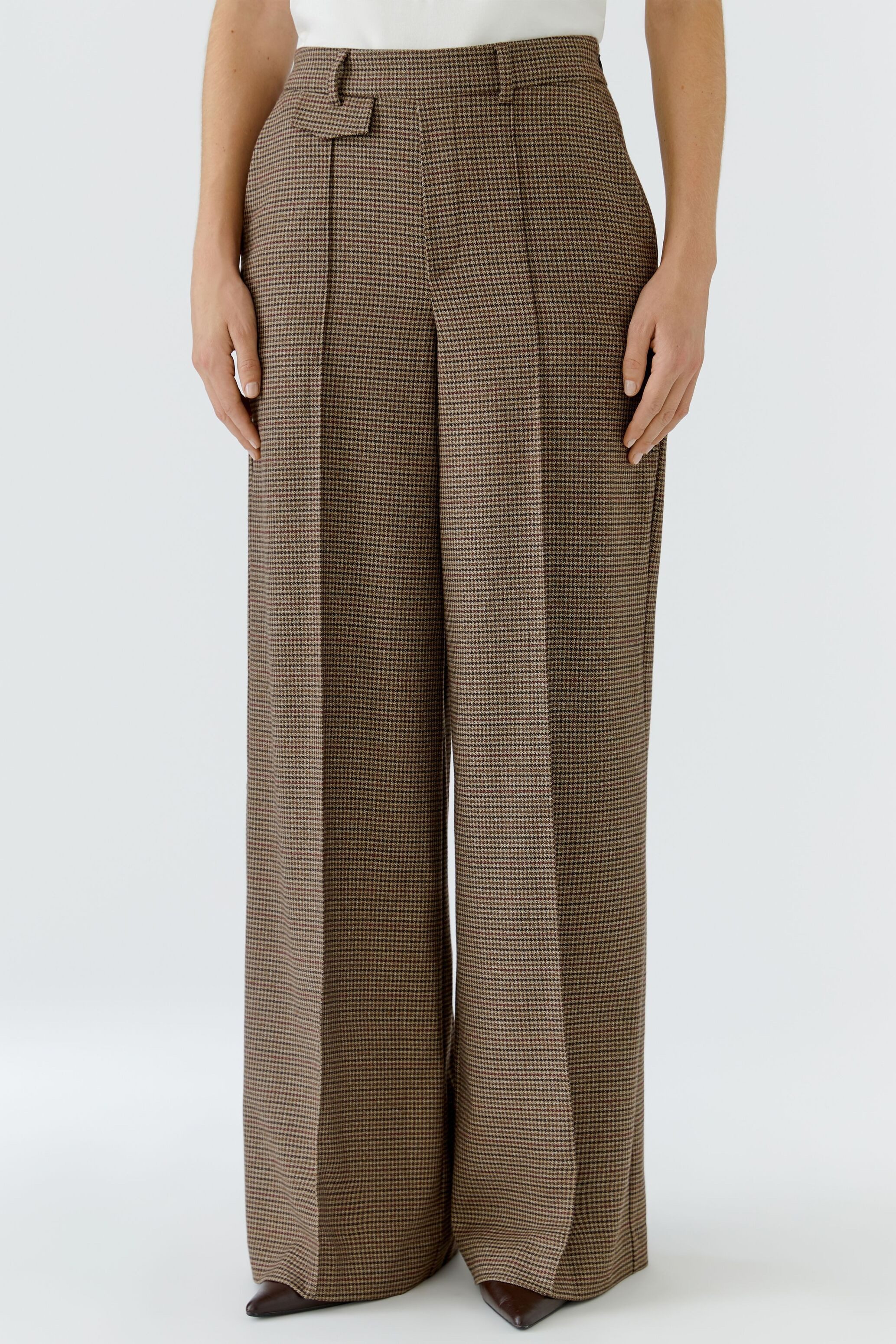 Oui Stoffhose Straight Fit