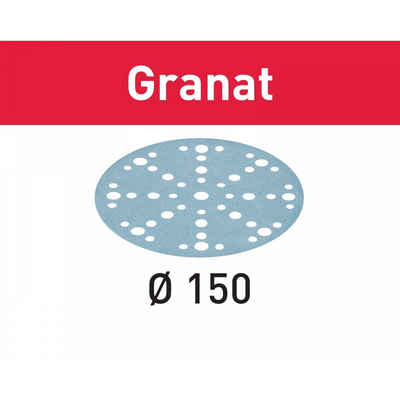 FESTOOL Schleifscheibe Schleifscheibe STF D150/48 P60 GR/10 Granat (575155), 10 Stück