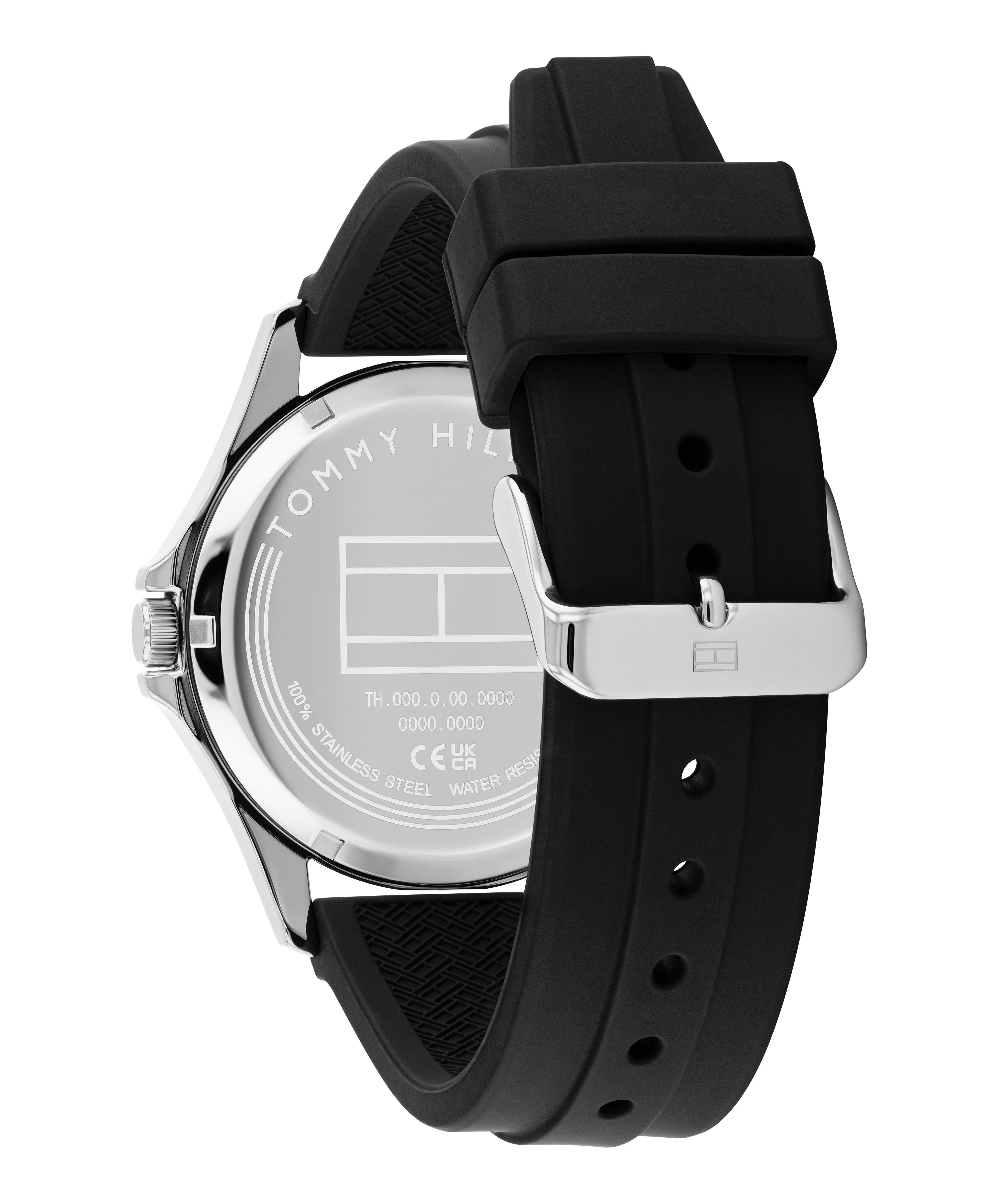 Tommy Hilfiger Quarzuhr BRUCE 1710739, Armbanduhr, Herrenuhr, Silikonarmband, analog