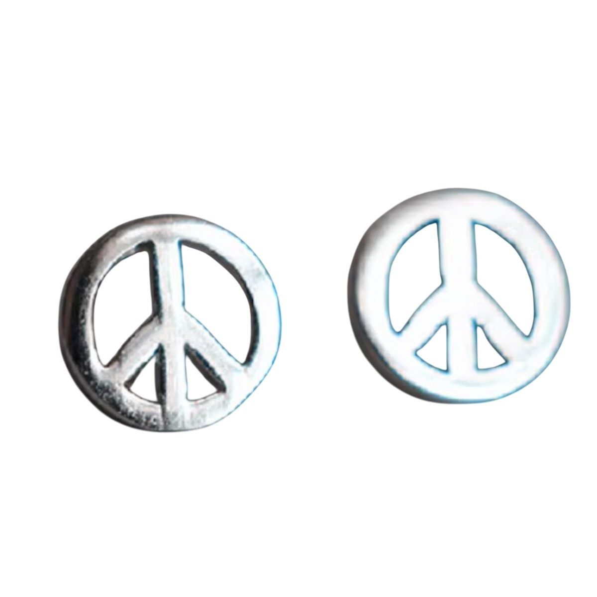 Paar Ohrstecker Ohrschmuck kleine Ohrstecker Peace-Zeichen Zeichen des Friedens