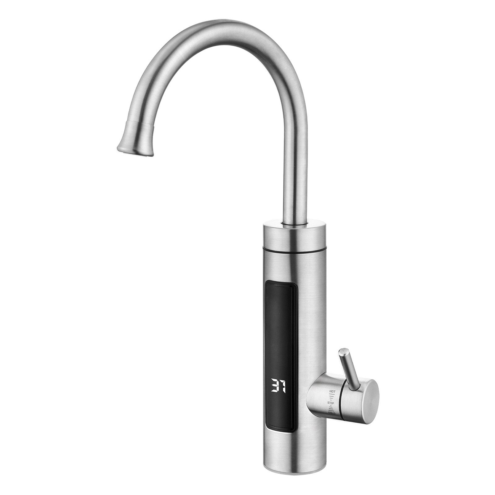 HOMELIVE Küchenarmatur mit durchlauferhitzer,Spültischarmatur küche,küchenarmatur edelstahl Elektrische Durchlauferhitzer,Smart Heater Wasserhahn 360° drehbar