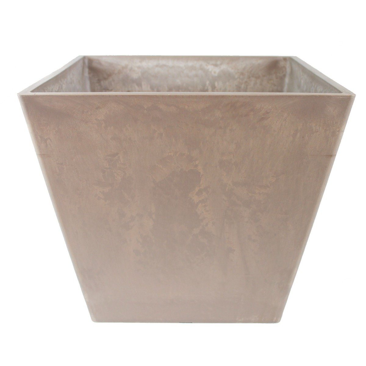colourliving Übertopf Blumentopf eckig 40x40 cm Ecostone Pflanzkübel