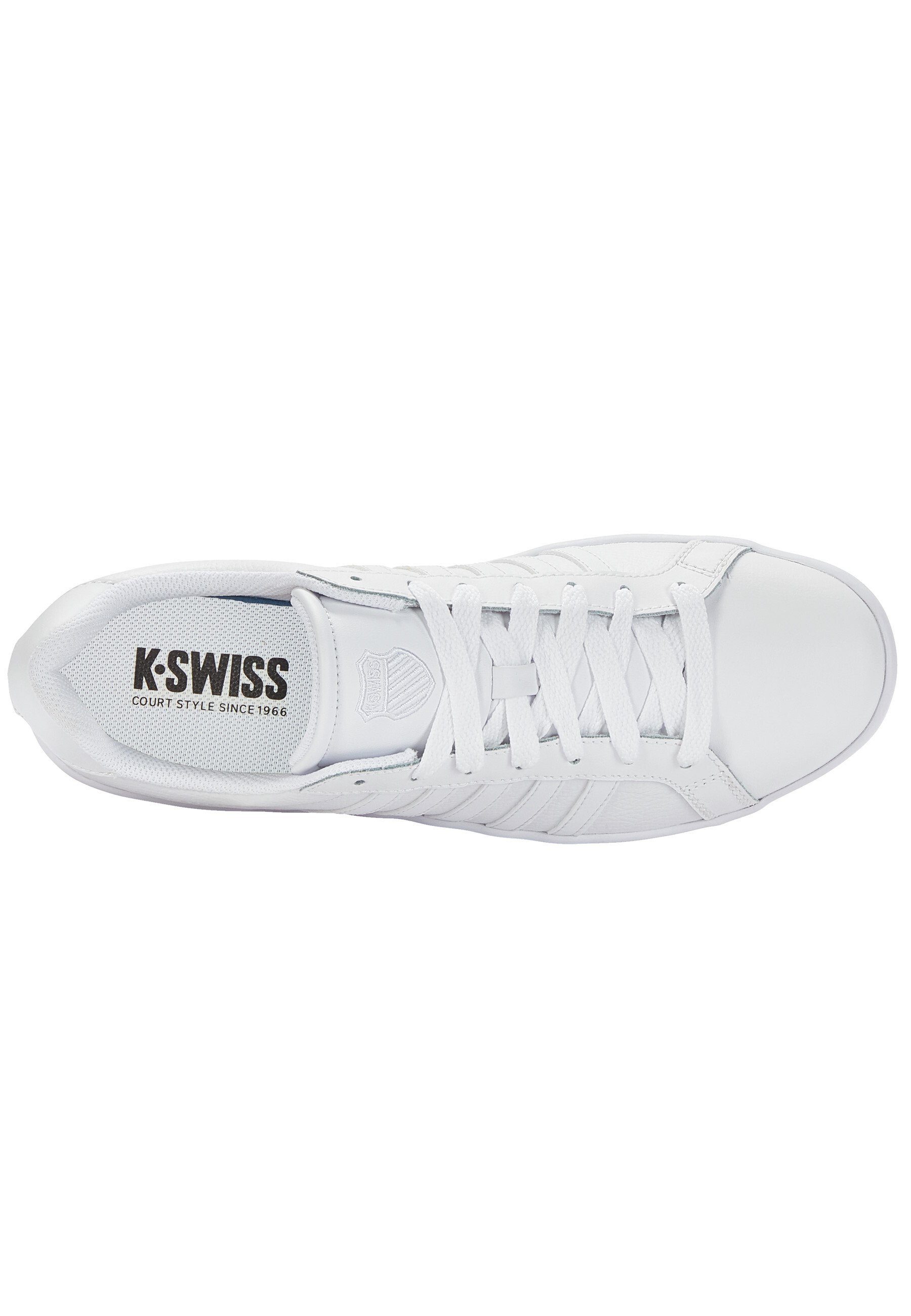 COURT Sneaker K-Swiss Weiß mit (11405031) Schnürung, TIEBREAK Sneaker Schuhe