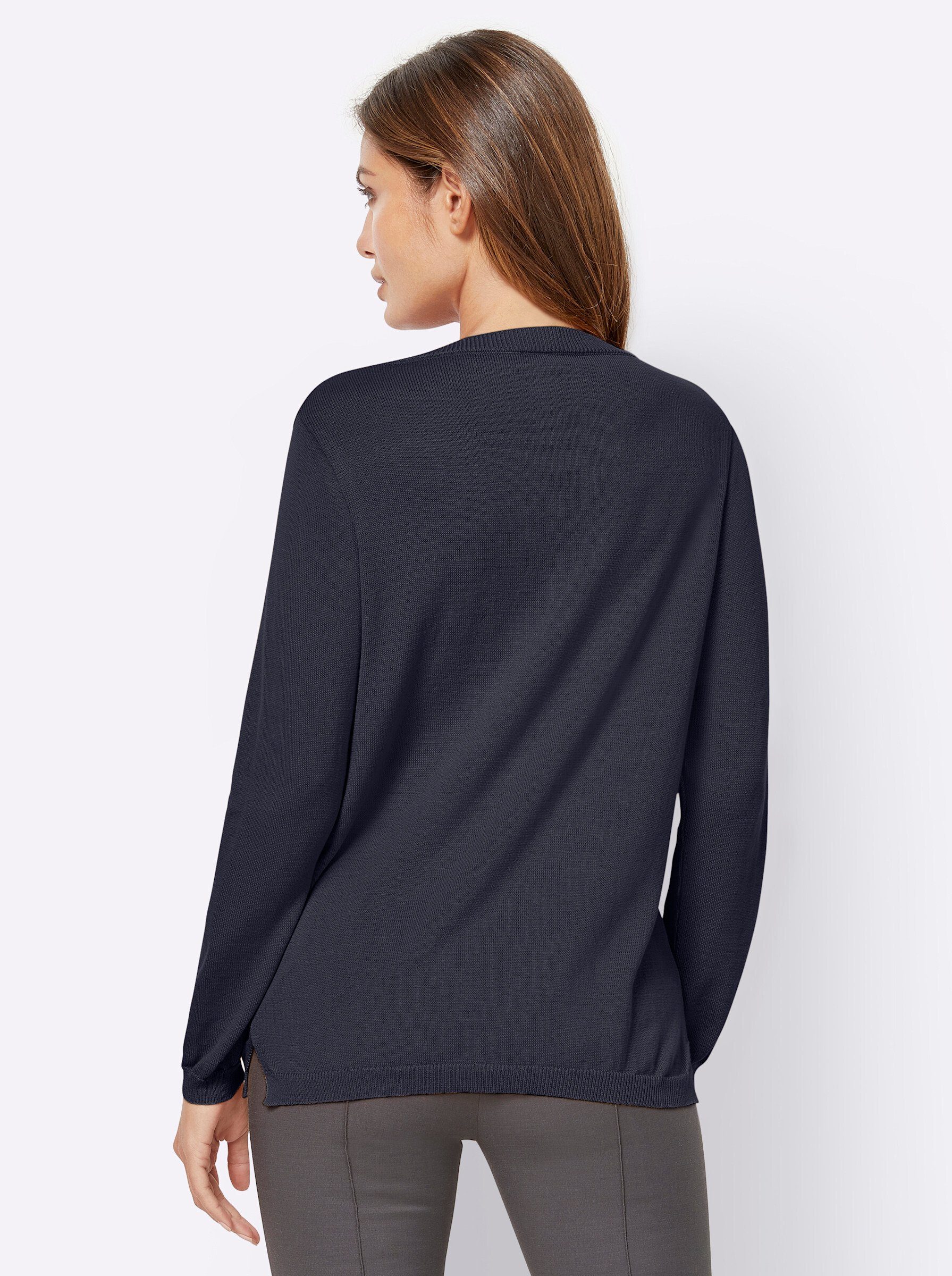 Witt Strickpullover V-Ausschnitt-Pullover günstig online kaufen