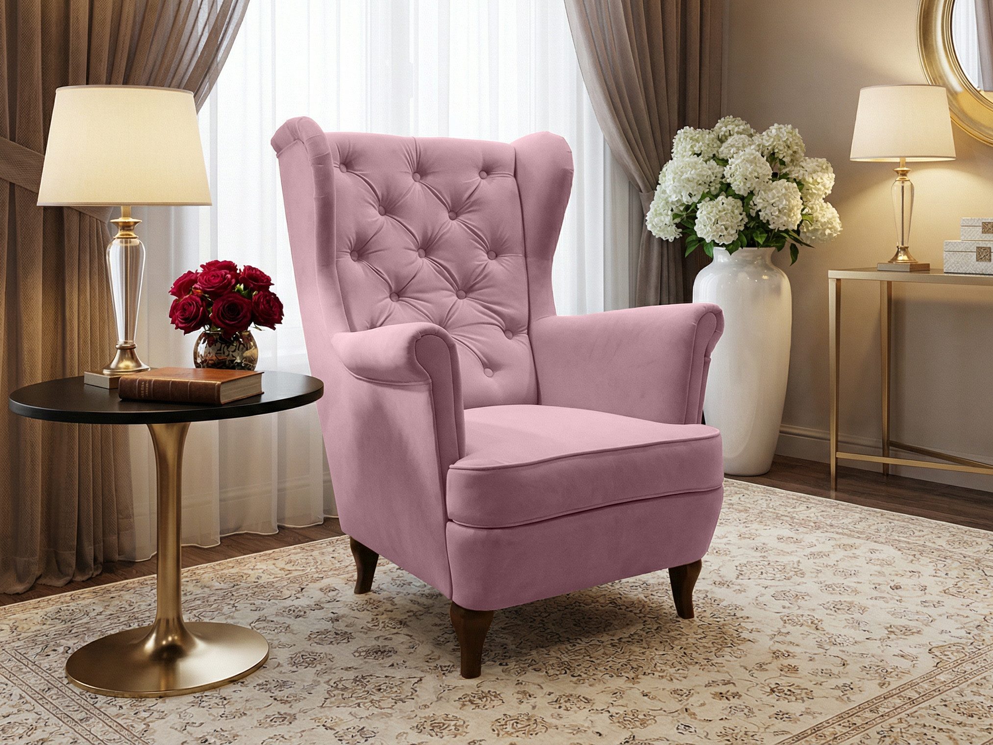 Ohrensessel Sessel FALCO Chesterfield Wohnzimmersessel Fernsehsessel