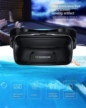 VR SHYIEON VR Brillen Hülle 4,7-7,2 Zoll, 3D mit Bluetooth Fernbedienung Erleben Spiele Handys Kinder Erwachsene