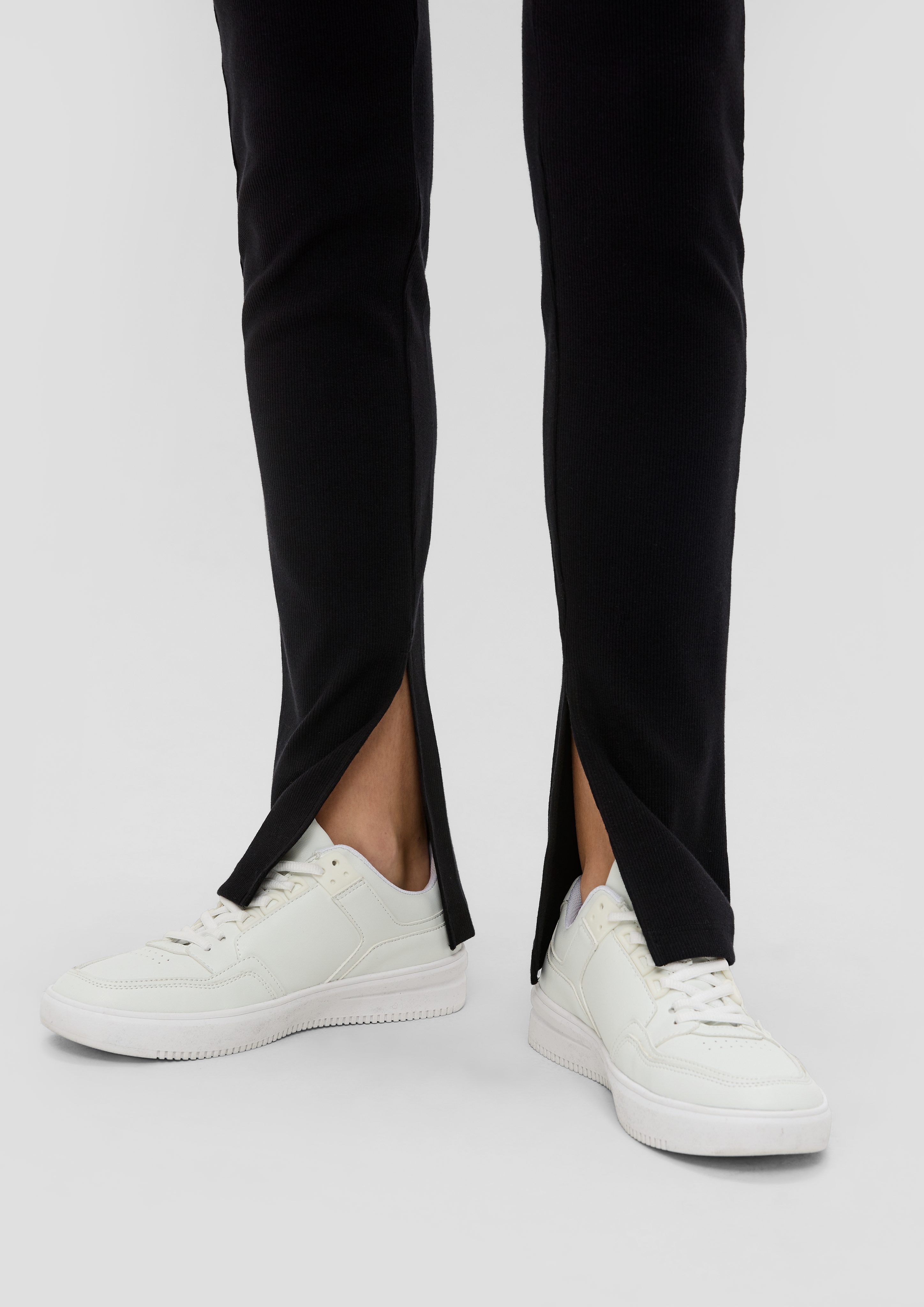 QS Leggings Skinny: Leggings mit Rippstruktur günstig online kaufen