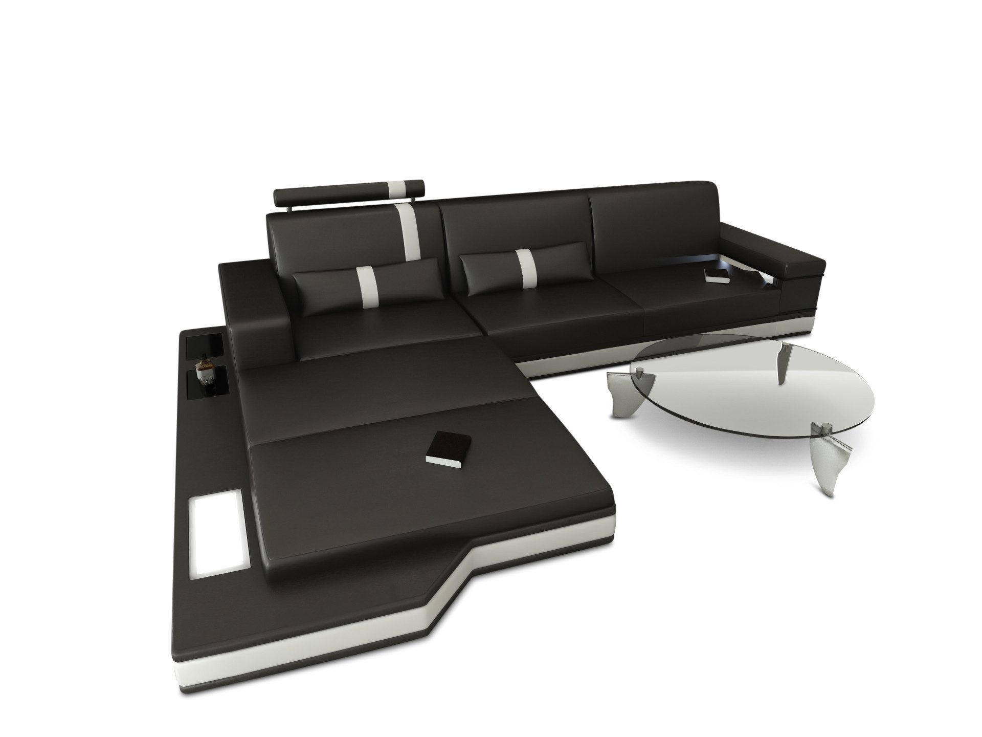 Sofa Dreams Ecksofa Ledercouch Leder Sofa günstig online kaufen
