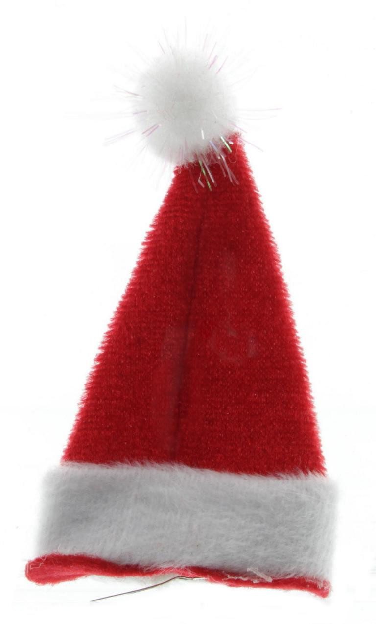 Mel-O-Design Haarclip Spange Weihnachtsmütze Zipfelmütze Haarclip, Stück, 10-tlg., 10