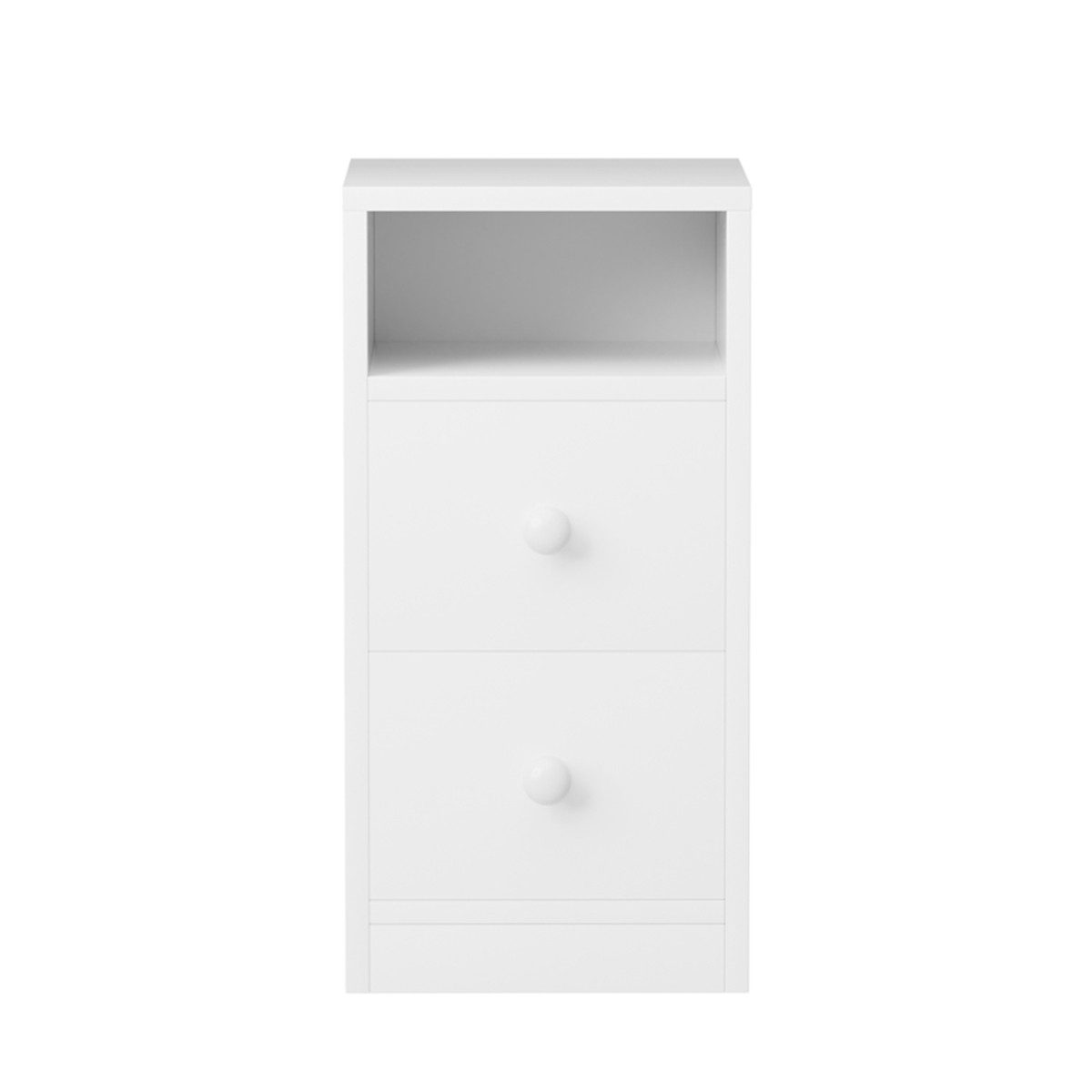 XDeer Nachtkonsole 2er-Set Nachttisch mit 2 Schubladen Fach Particle Board, mit Triamine Тумбочки 25*30*60cm Weiß