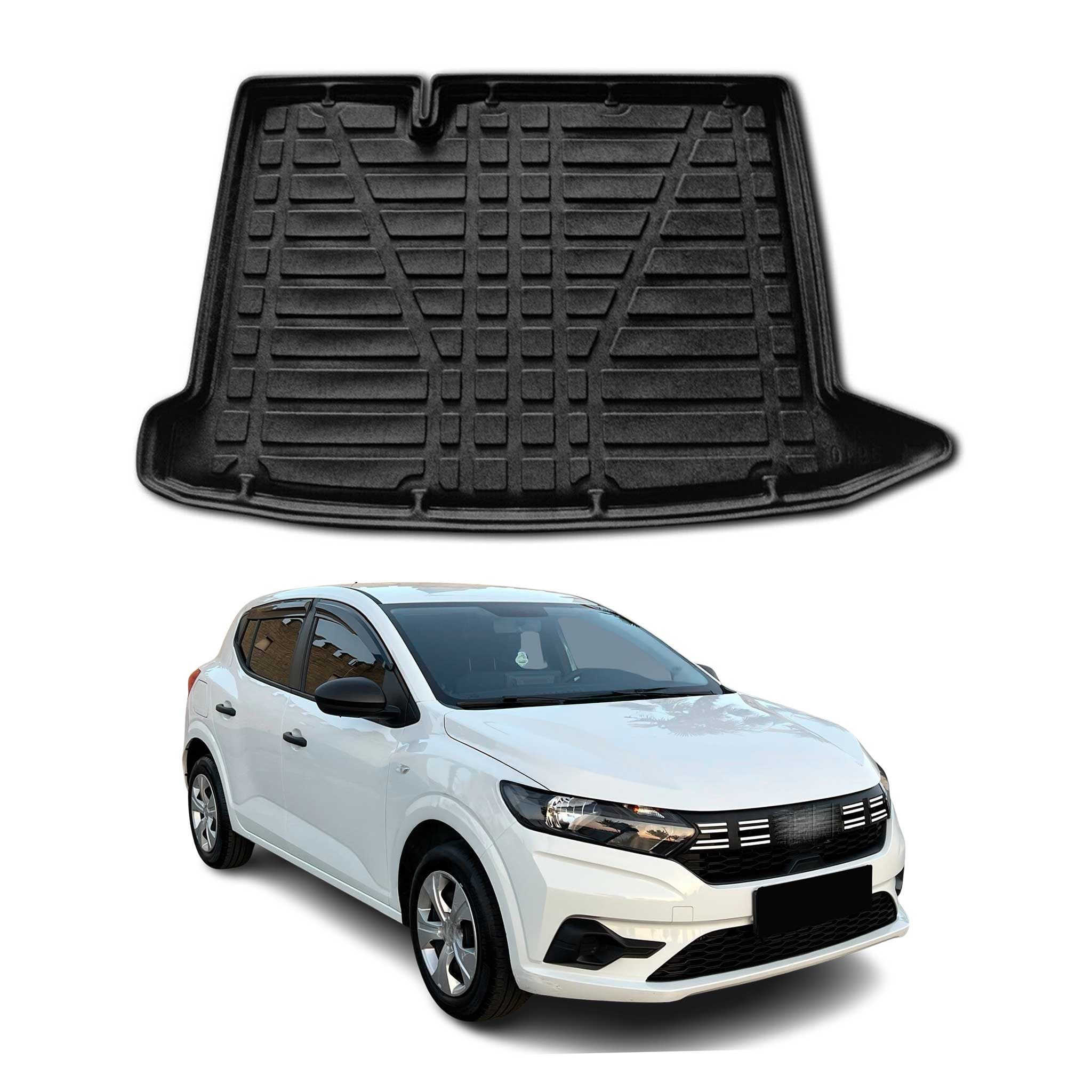 OMAC Kofferraummatte Kofferraumwanne für Dacia Sandero 3 2021-2025 Gummi TPE Schwarz (1 St), für Dacia Sandero 3 2021-2025 Dacia Sandero 3 2021-2025, Einfache Installation,Antirutsch,Leicht zu reinigen,Leichtgewicht