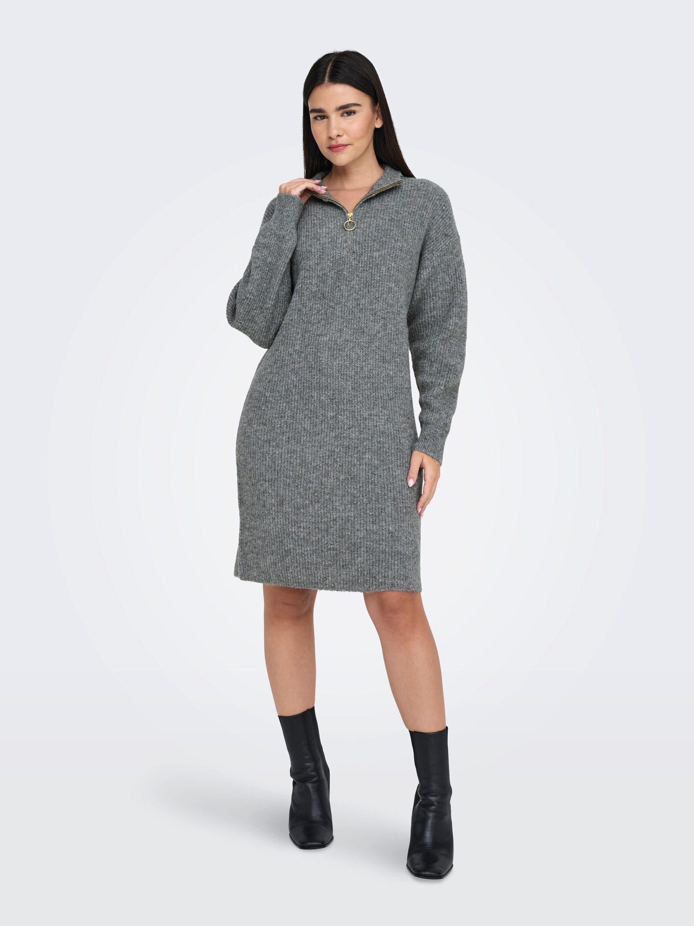 ONLY Strickkleid ONLTOKYO L/S ZIP DRESS günstig online kaufen