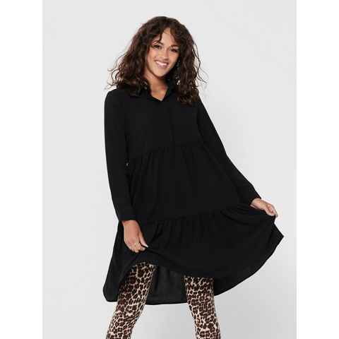 JDY Tunikakleid JDYPIPER L/S SHIRT DRESS WVN NOOS mit Volant