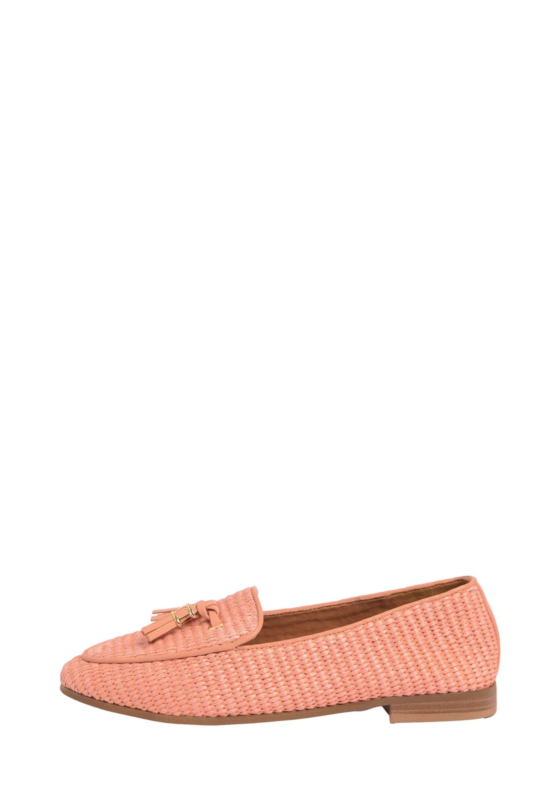 LIPSY Lipsy Loafer mit Raffia- und Fransendetails Loafer