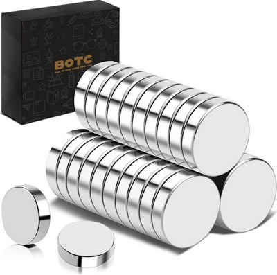 BOTC Magnet für Magnettafeln, Kühlschränke usw (Packung, 20-St., 20 Stück x starke Magnete, Aufbewahrungsbox), Super starke Magneten-20 Stück-10x3MM-Inklusive Aufbewahrungsbox