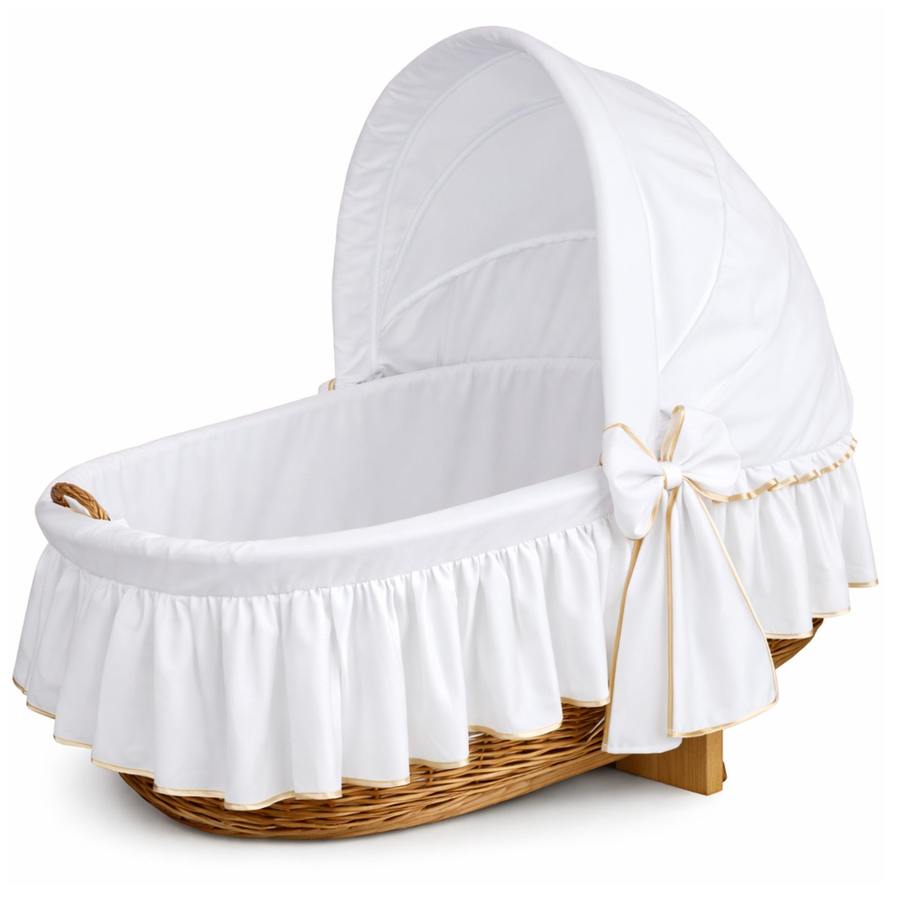 Babymajawelt Babybettbezug Für Stubenwagen mit Haube XXL Textile Ausstattung, (2 St), Reine Baumwolle, Hauben Stubenwagen mit Griff