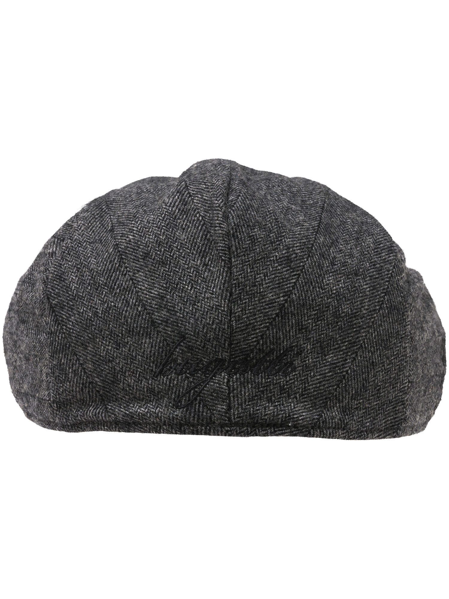 bugatti Flat Cap bugatti Flatcap mit Fischgrät-Design mit Wollanteil